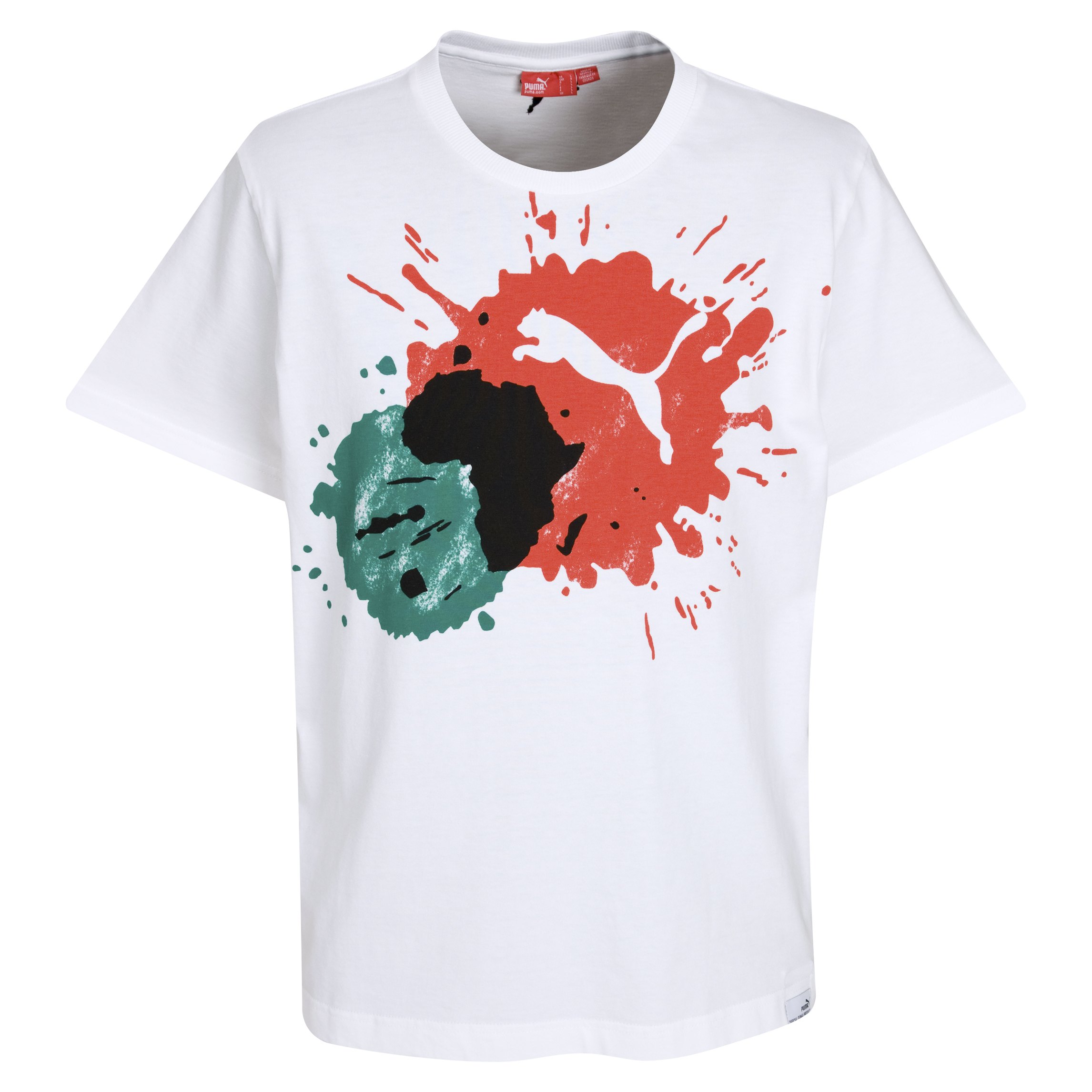Puma Africa Splash Design T-Shirt - White