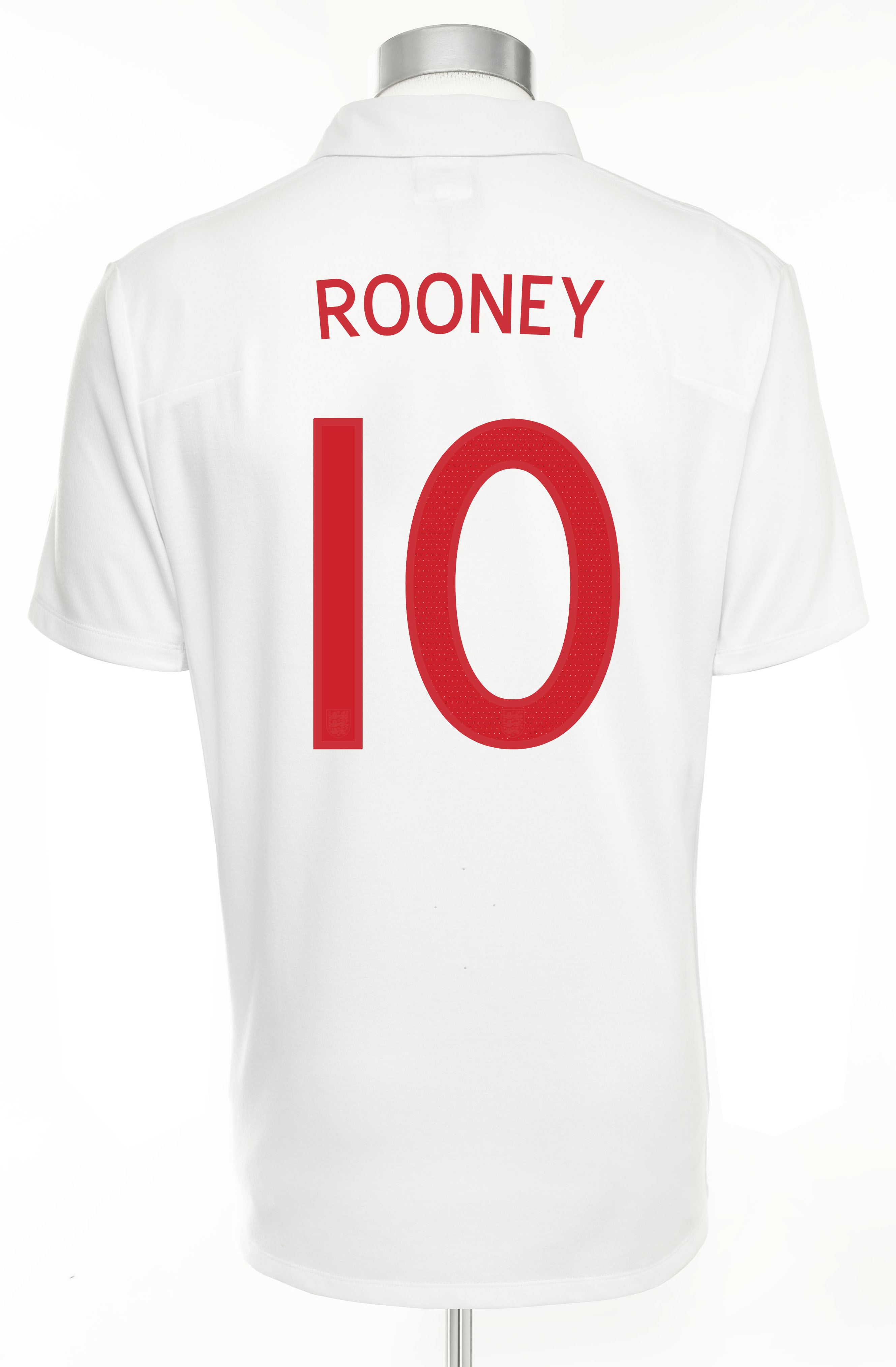 England Home Shirt 2009/10 with Rooney 10 printing - Kids