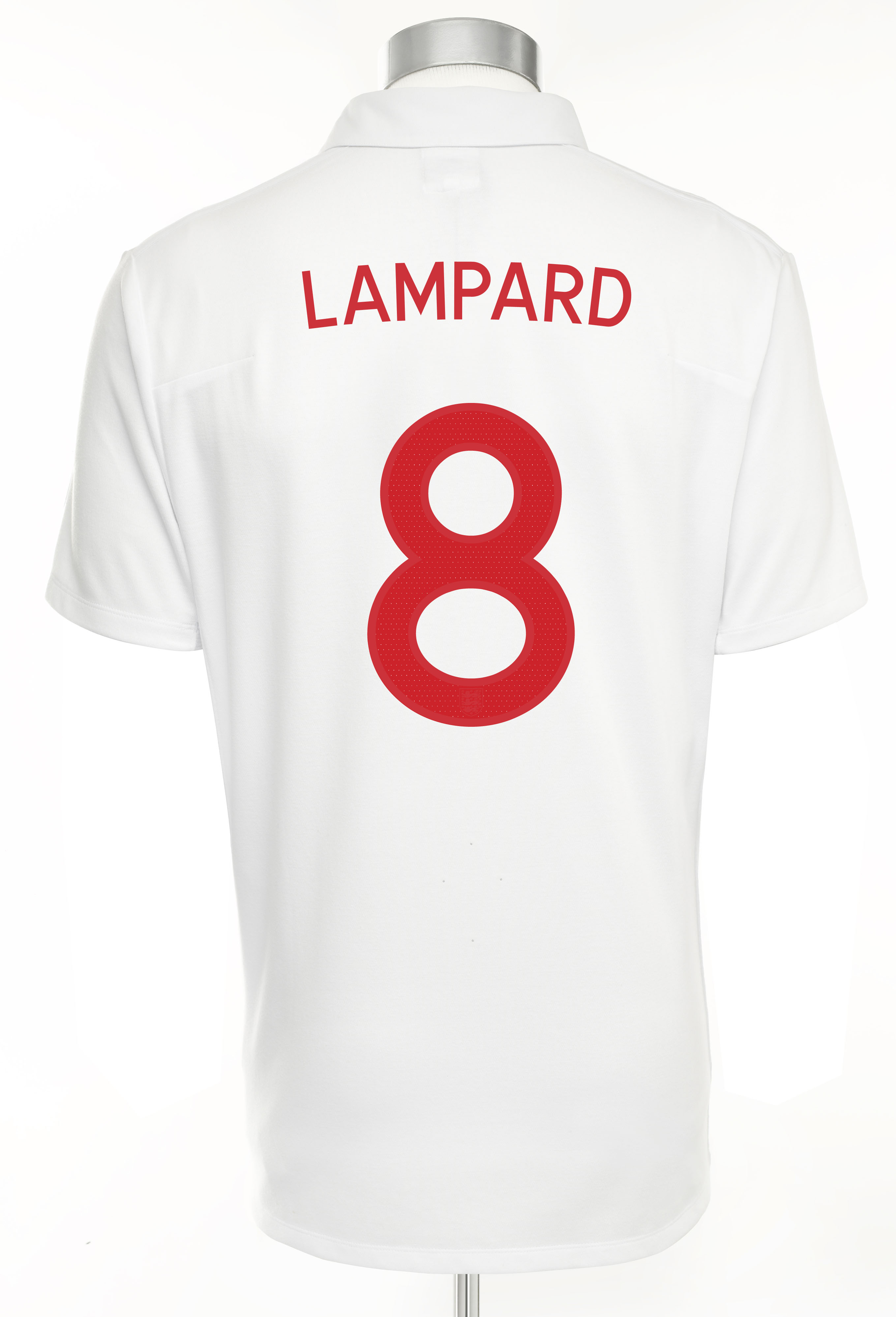 England Home Shirt 2009/10 with Lampard 8 printing - Kids