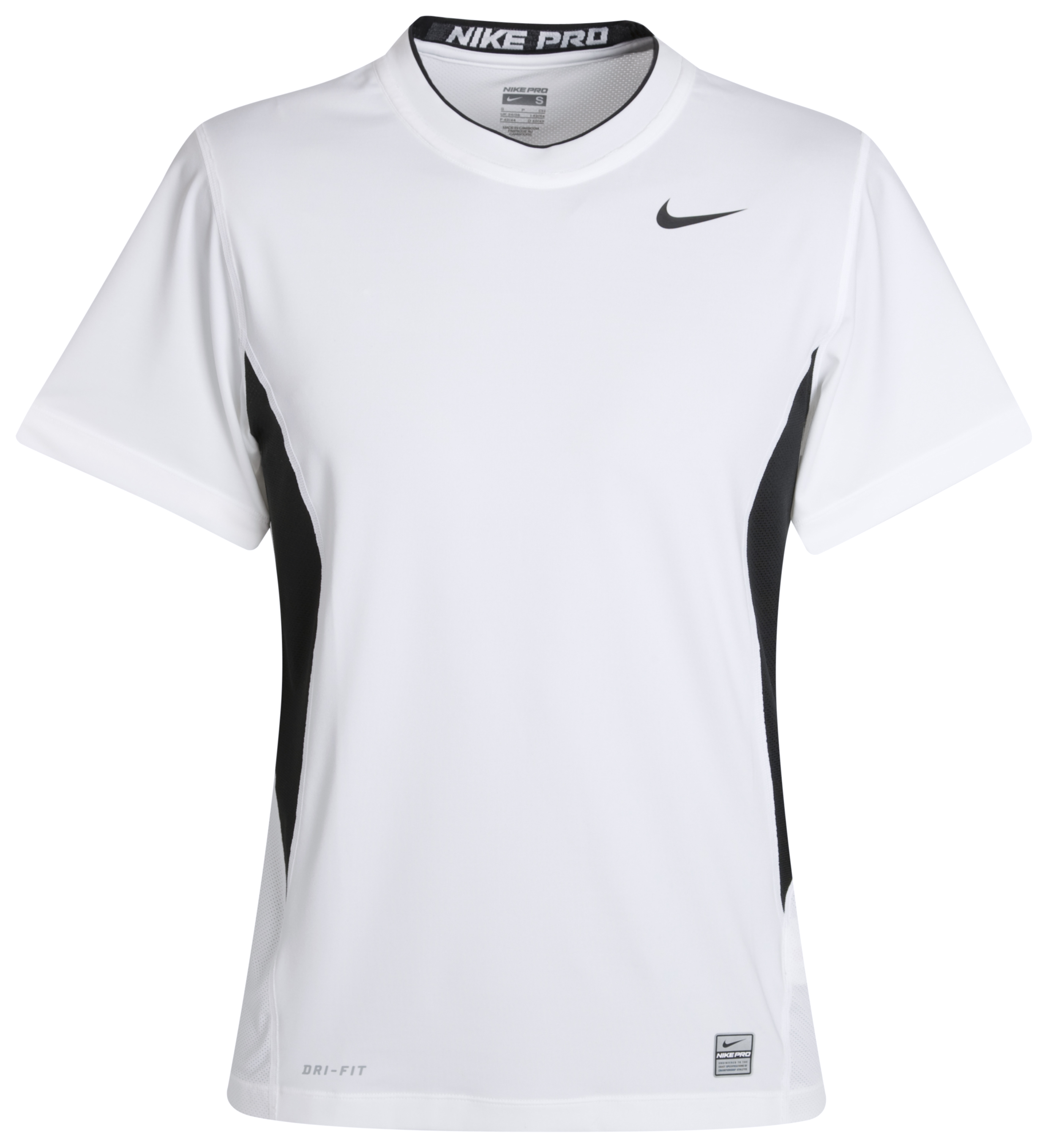 Nike Pro HyperCool Crew Neck Training Top White~Black~Black