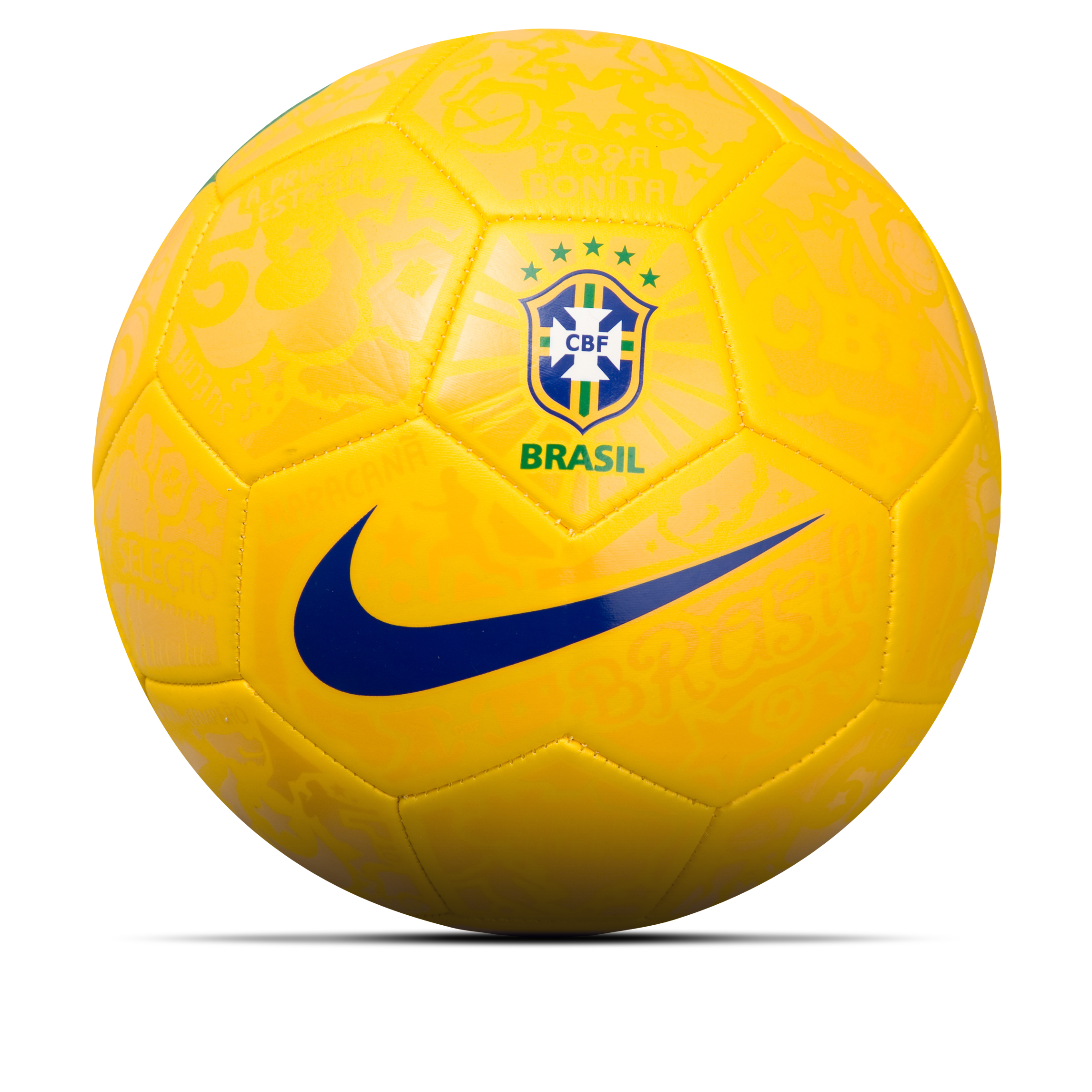 Brazil Prestige Football - Yellow/Green - Size 5.