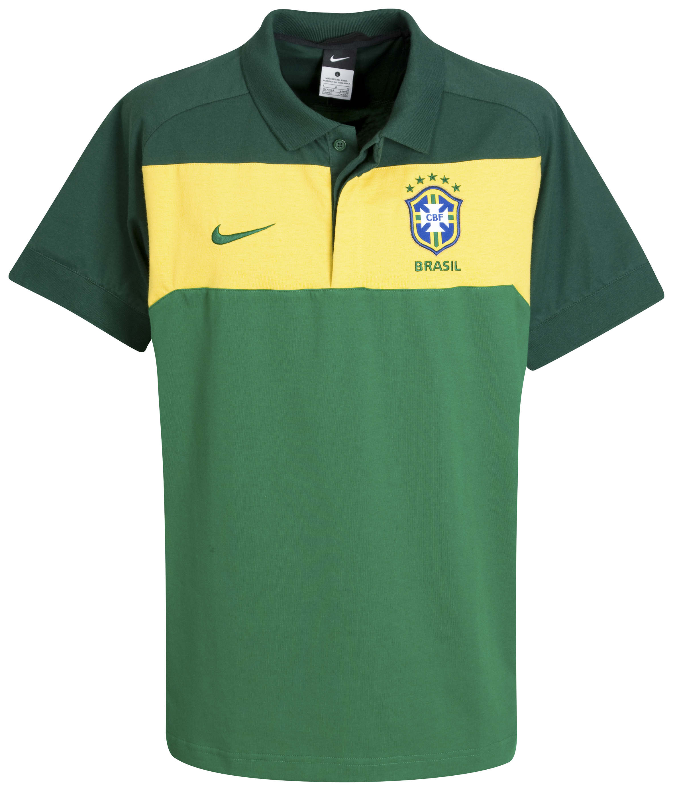 Brazil Travel Polo - Pine Green-Black Fo