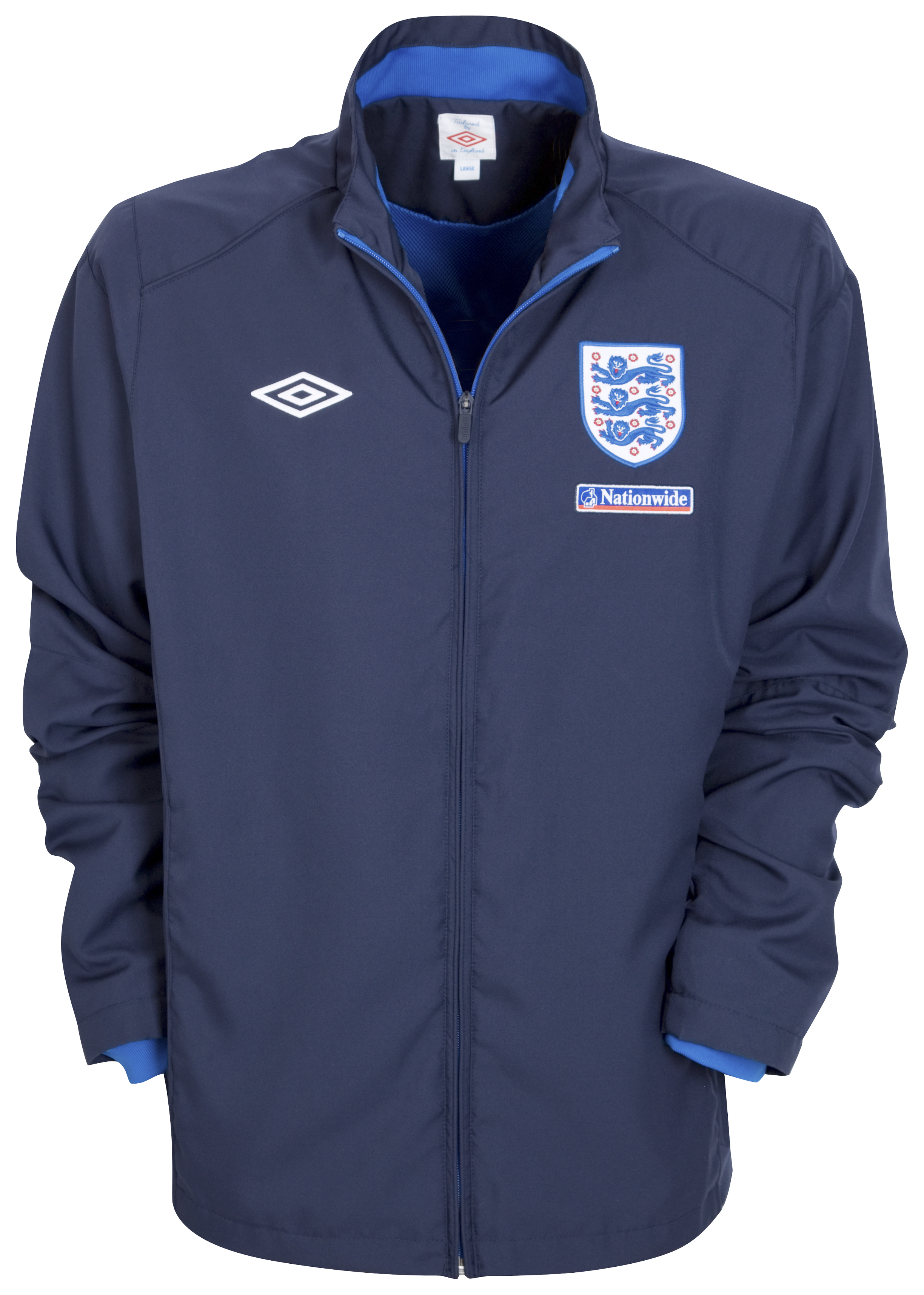 England Match Day Track Jacket 2010/11 - Dark Navy/Victoria Blue