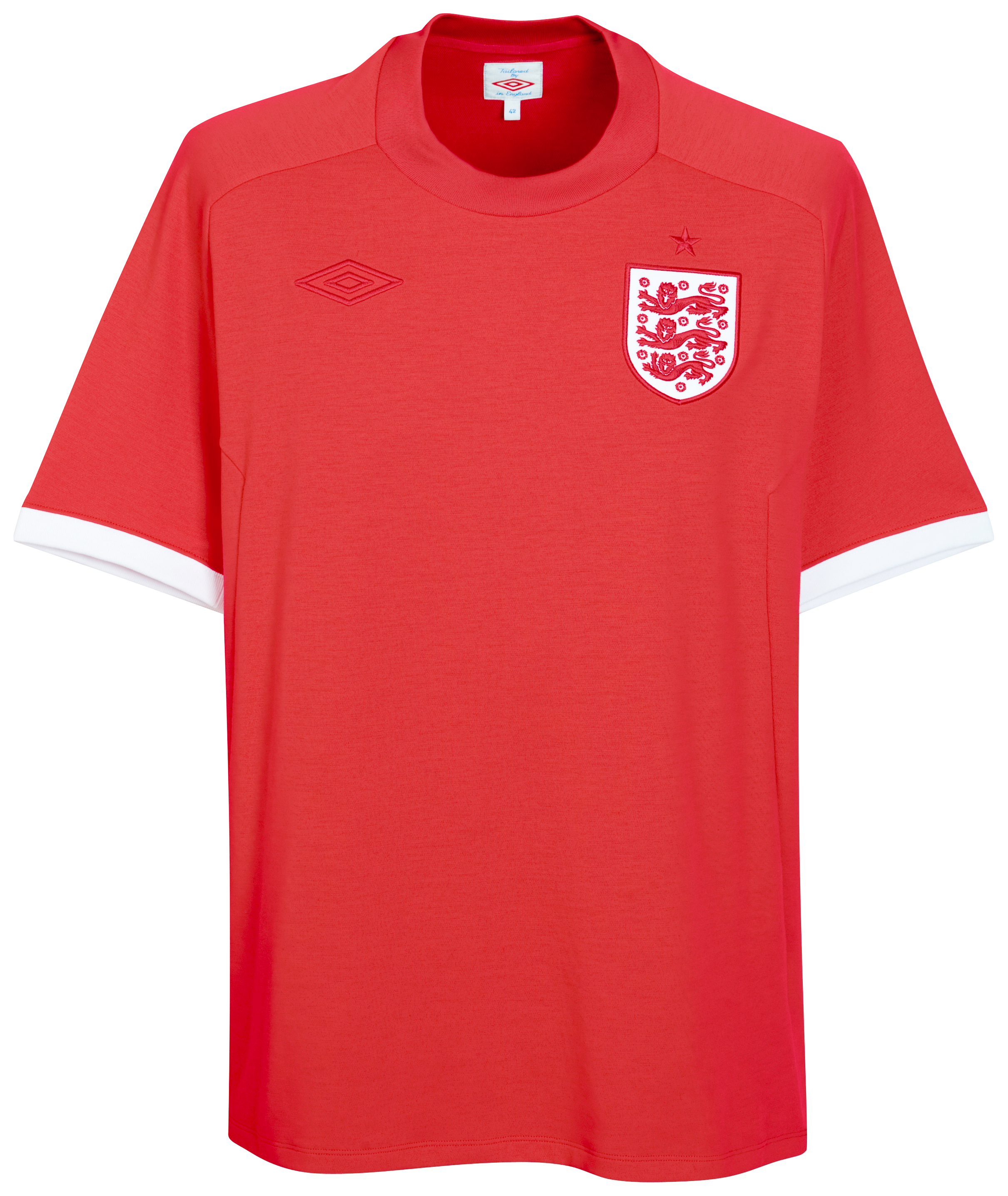England Special Edition Shirt 2010/11  Vermillion/Ruby Red/White