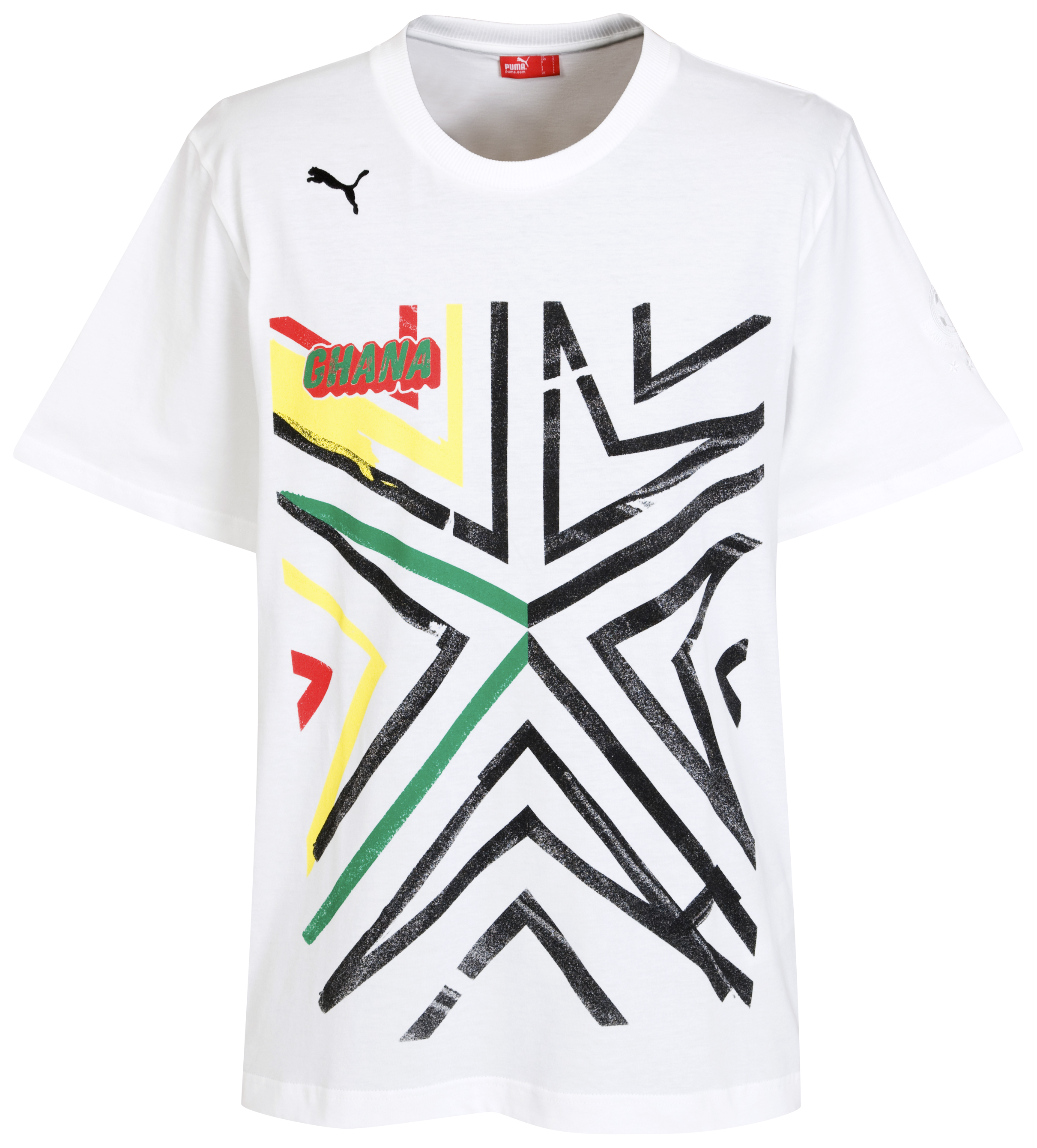 Puma African Nations Ghana Graphic Junior Tee - Star White