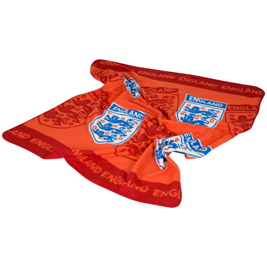 England Crest Fleece Blanket - Red.