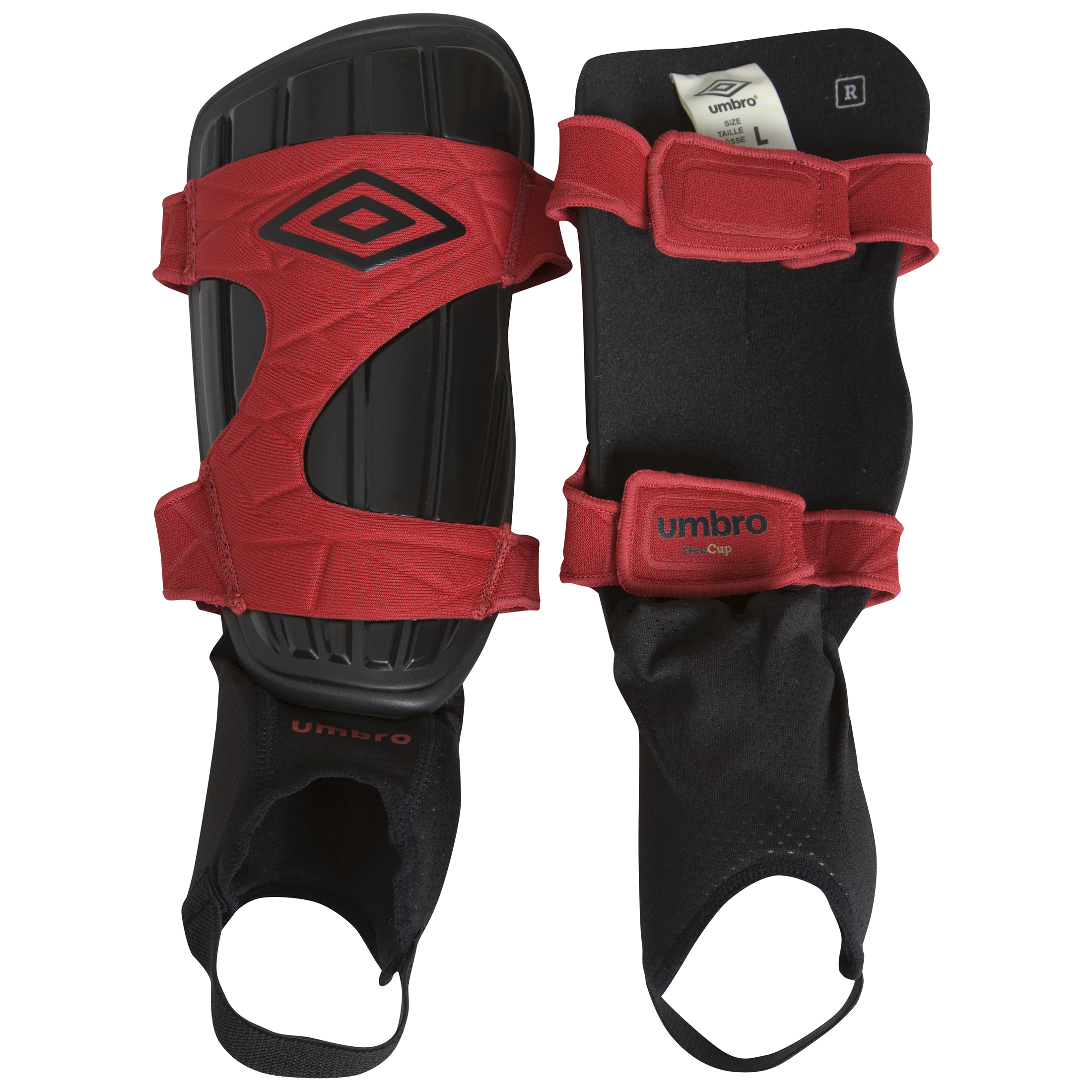 Umbro Cup Shin Pads - Black-Red