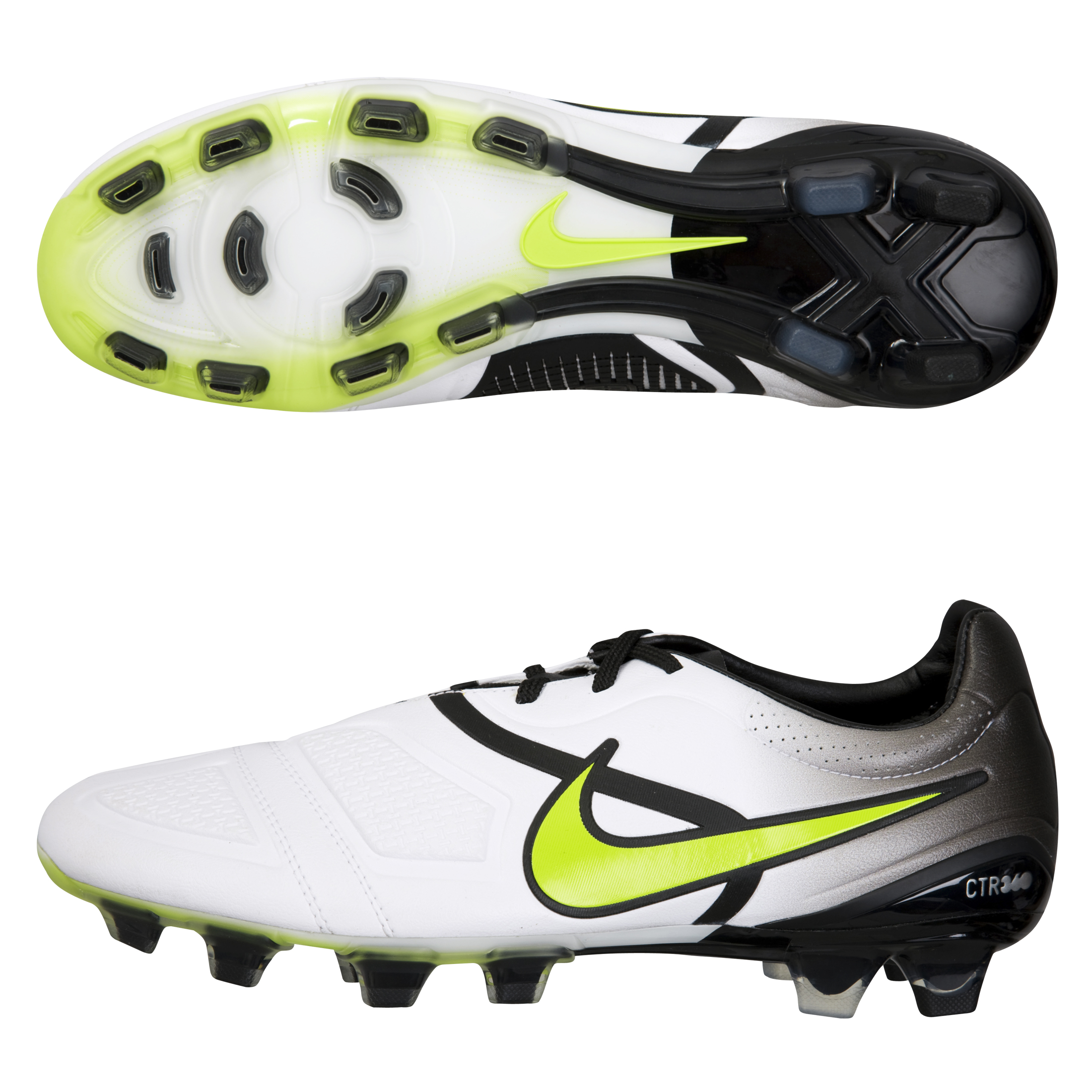 Nike CTR360 Maestri Firm Ground Football Boots - White/Cyber-Black.