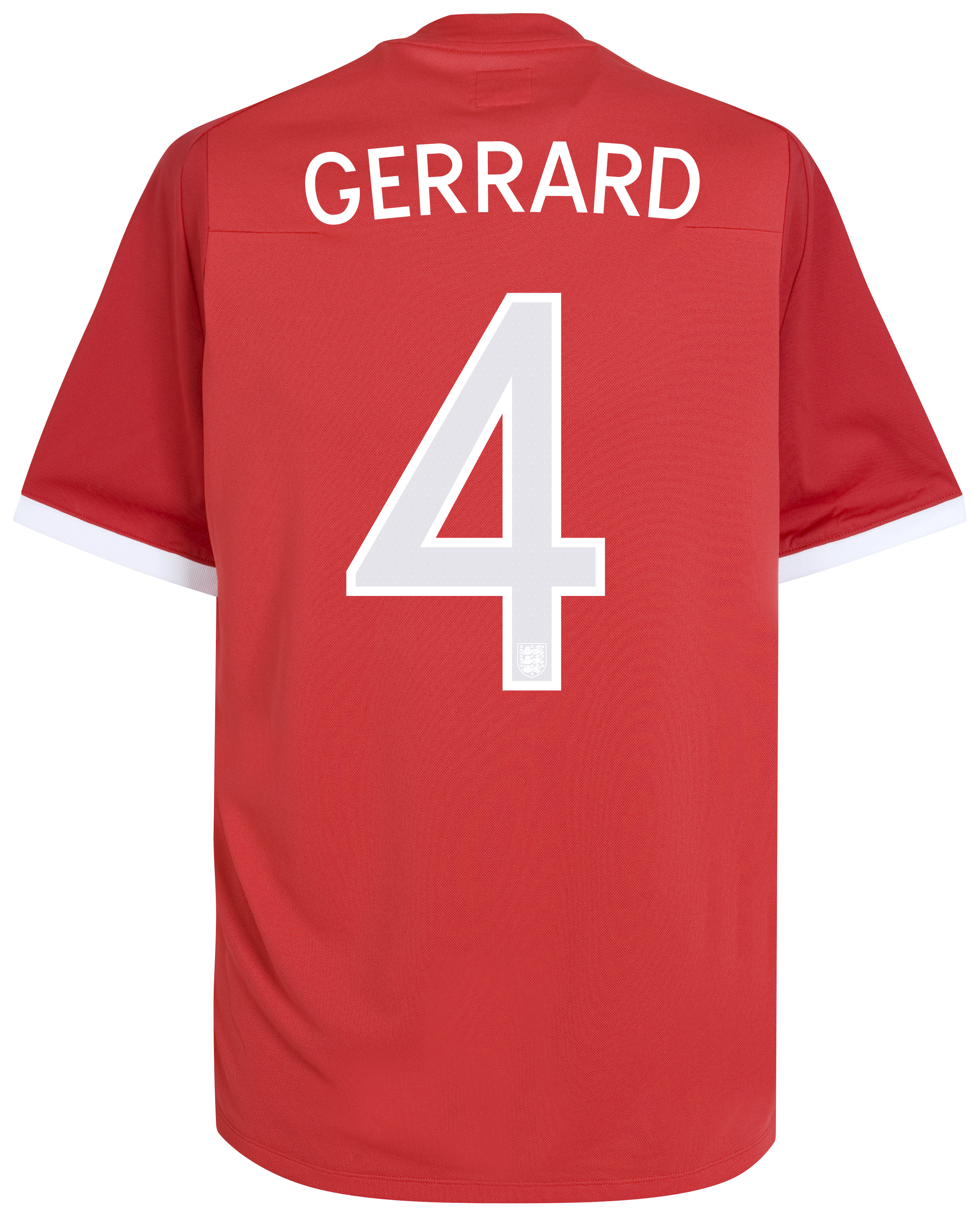 England Away Shirt 2010 with Gerrard 4 printing - Kids
