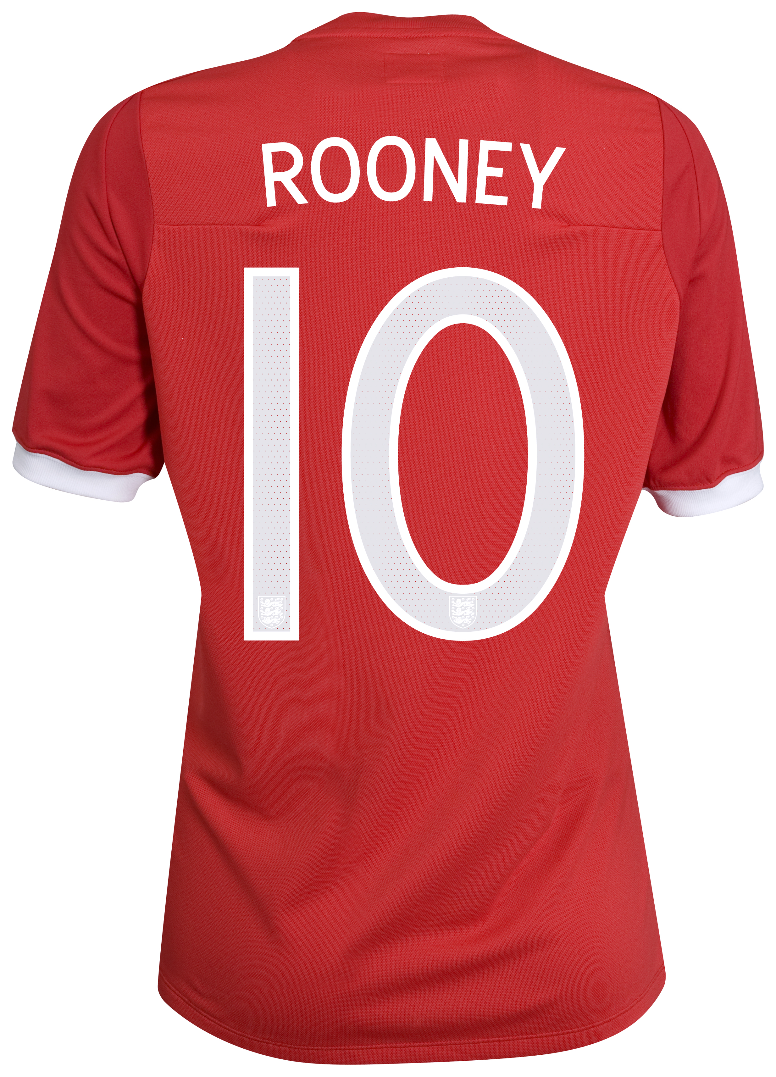 England Away Shirt 2010/12 with Rooney 10 printing - Womens