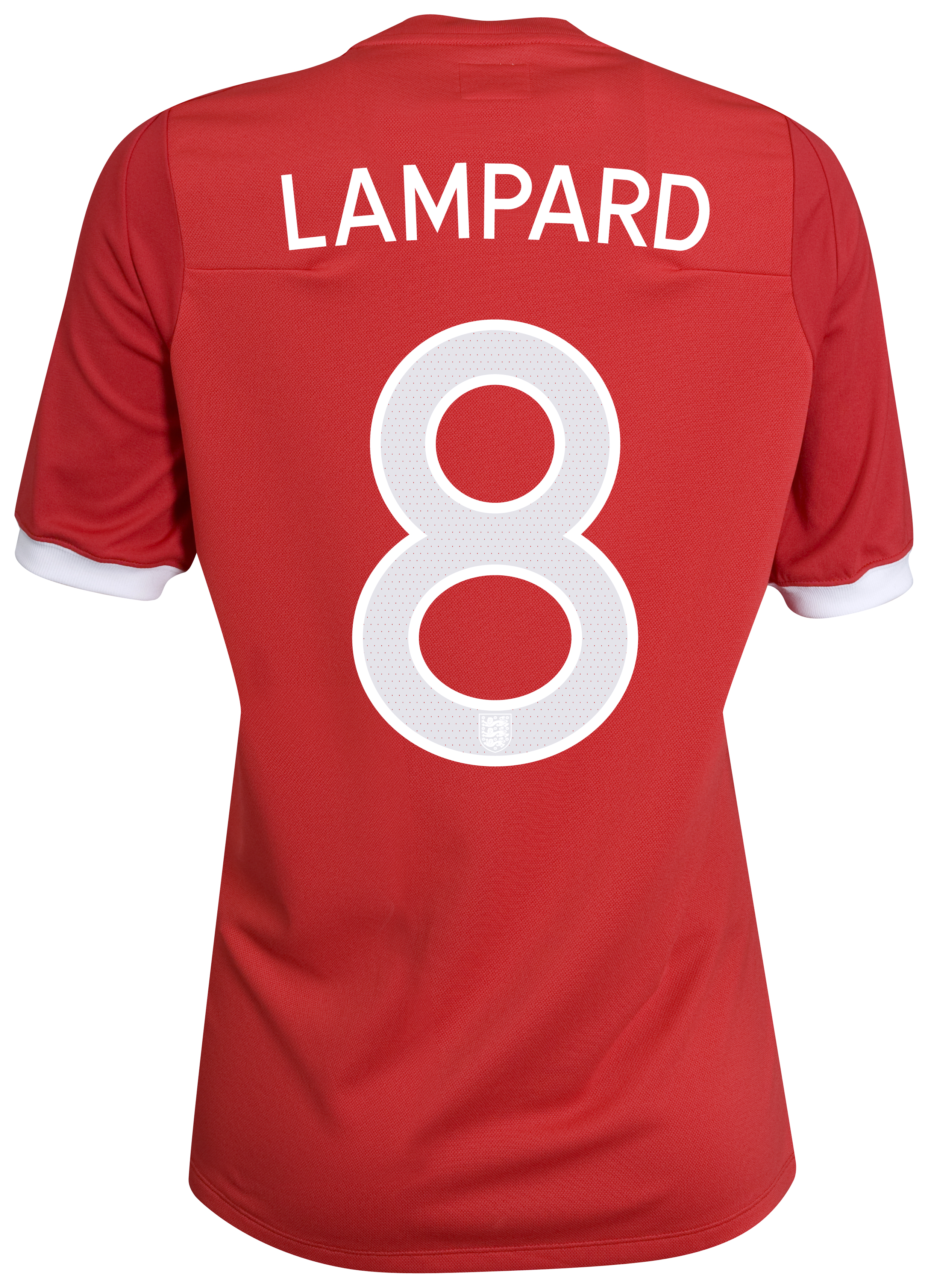 England Away Shirt 2010 with Lampard 8 printing - Womens