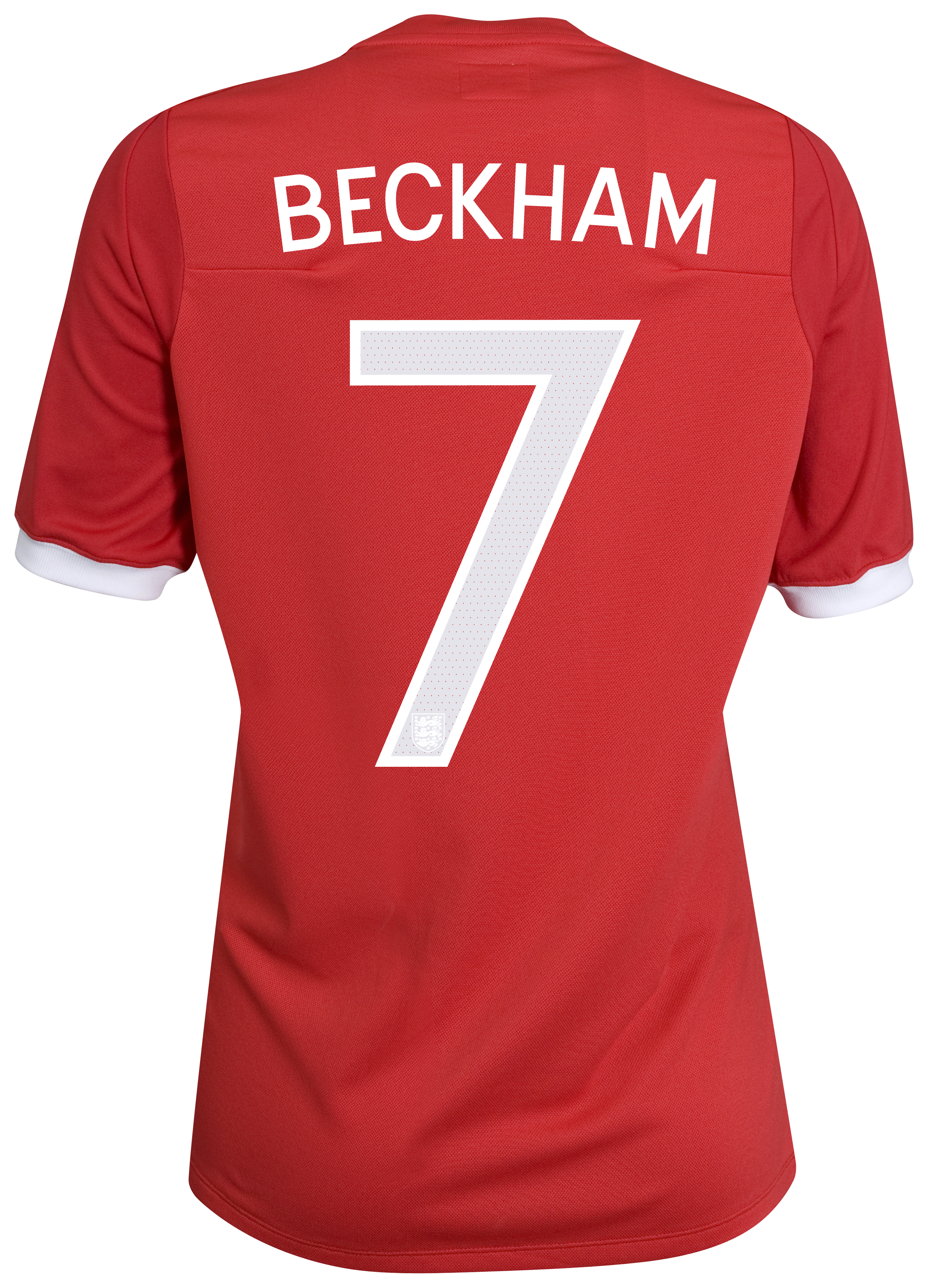 England Away Shirt 2010/12 with Beckham 7 printing - Womens