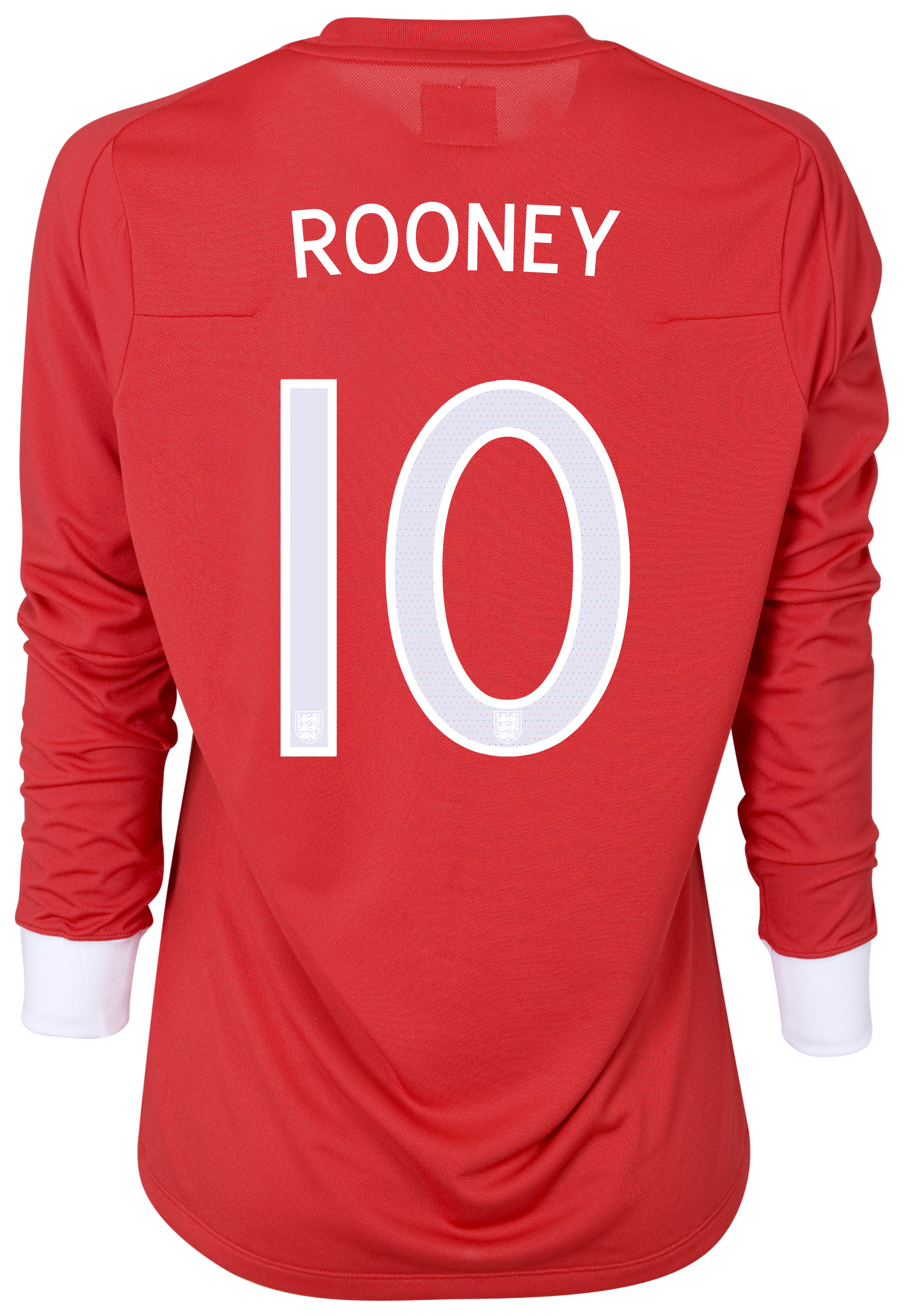 England Away Shirt 2010/12 with Rooney 10 printing - L/S - Womens