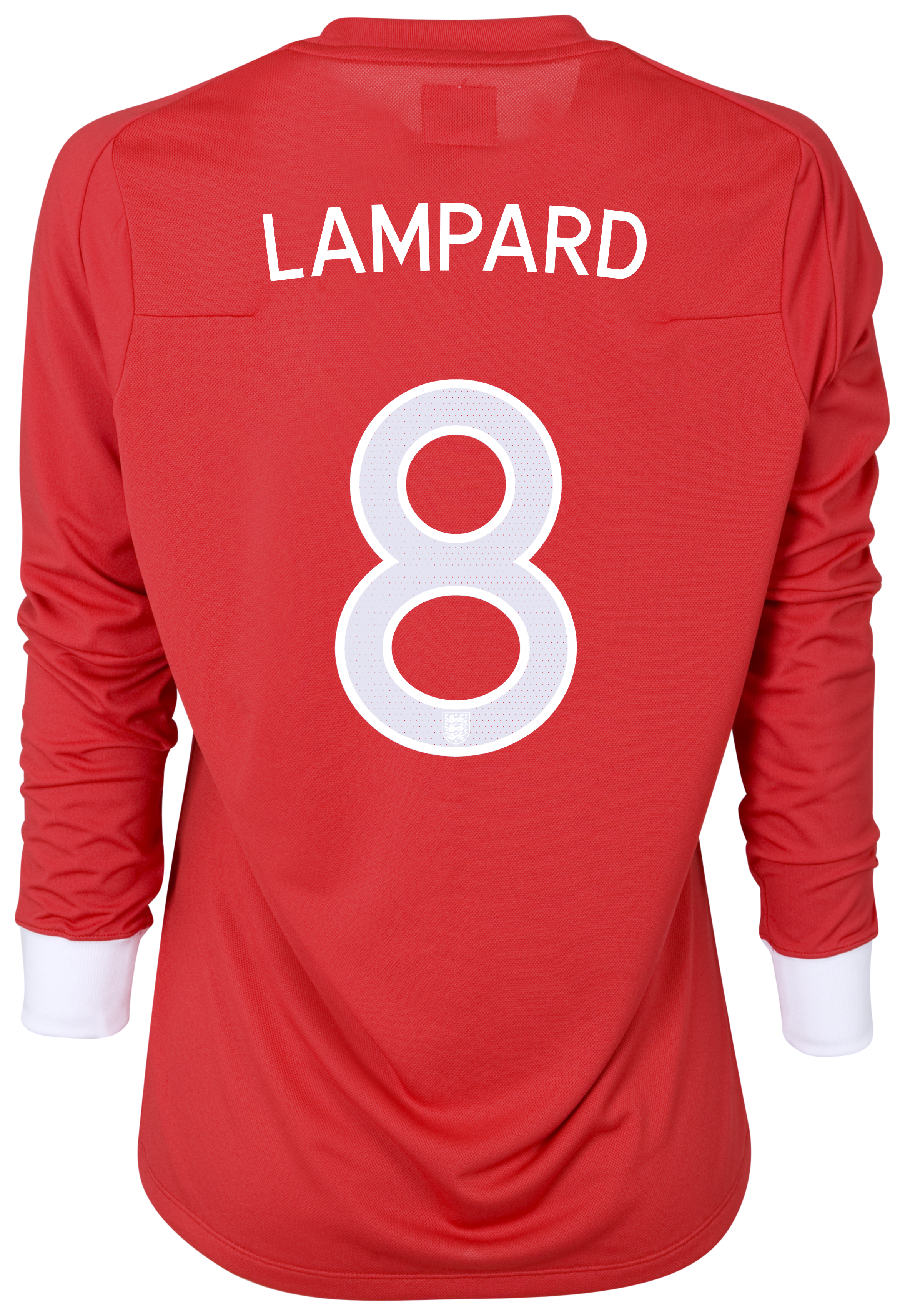 England Away Shirt 2010/12 with Lampard 8 printing - L/S - Womens