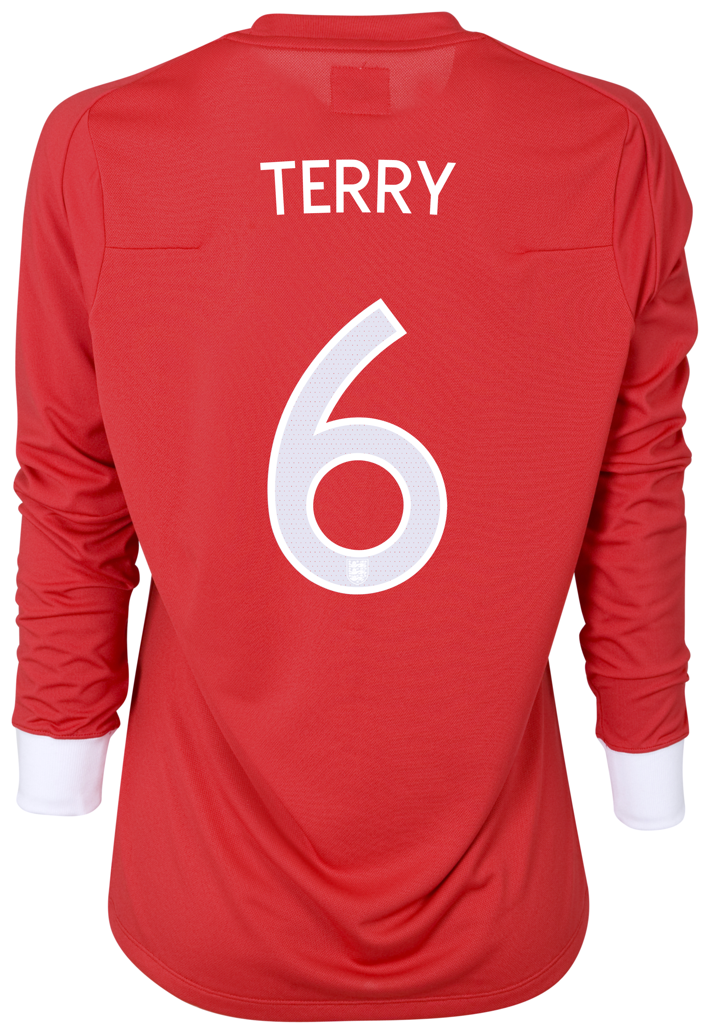 England Away Shirt 2010/12 with Terry 6 printing - Long Sleeved - Womens Small Image