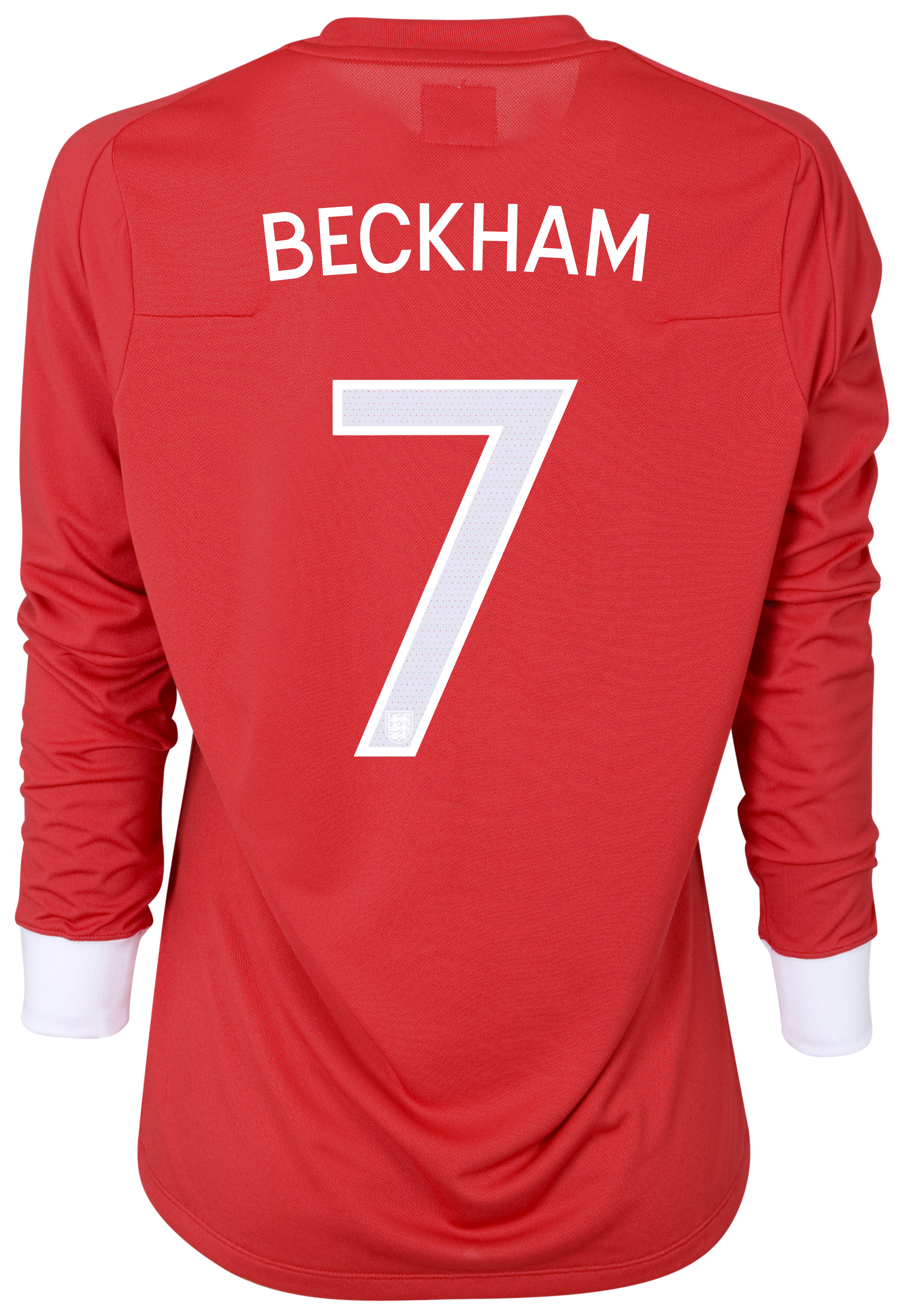 England Away Shirt 2010/12 with Beckham 7 printing - L/S - Womens