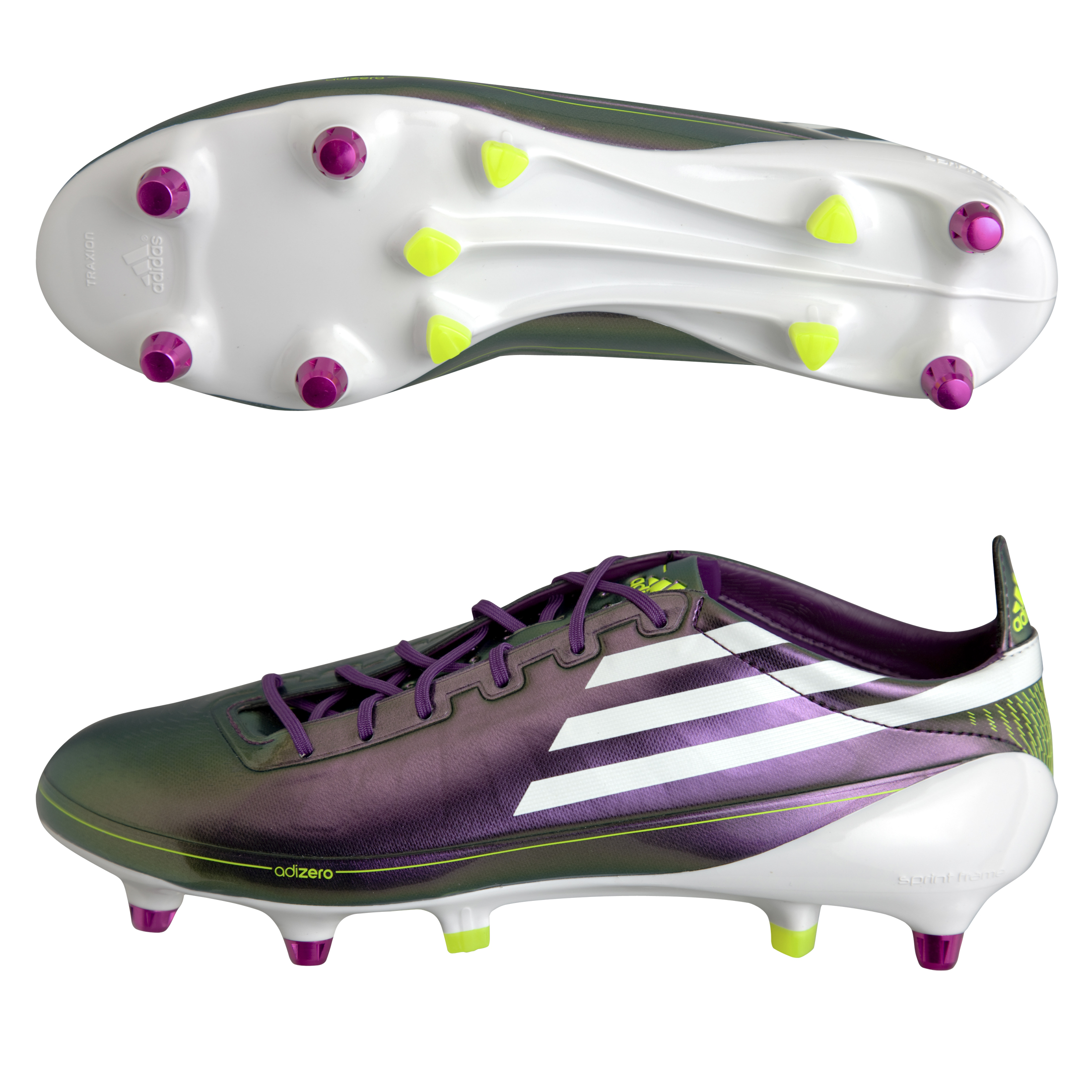 adidas F50 adizero TRX Soft Ground Football Boots Chameleon PurpleWhiteElectricity