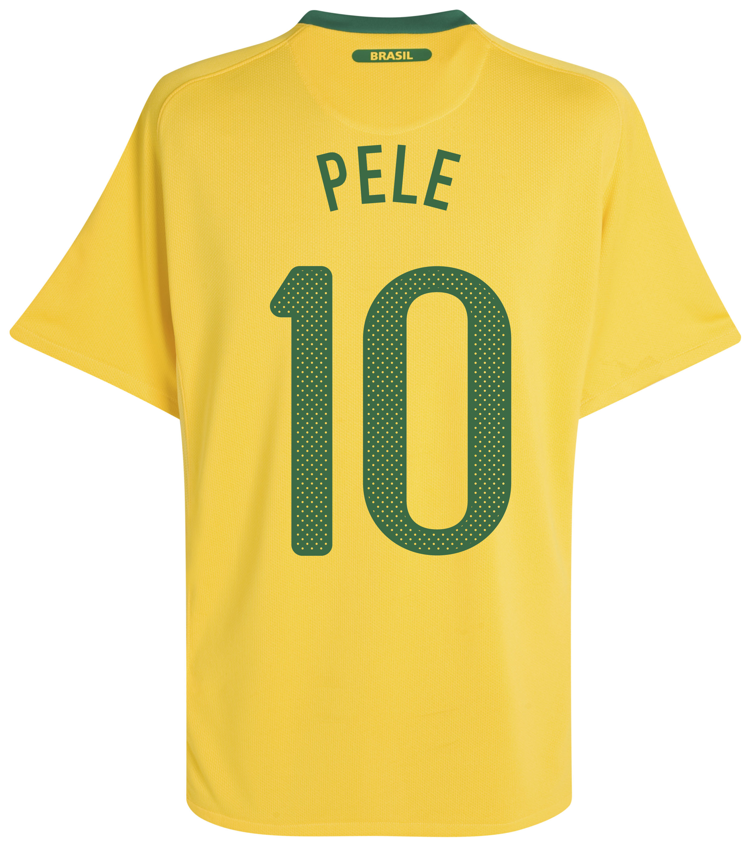 Brazil Home Shirt 2010/12 with Pele 10 printing - Kids