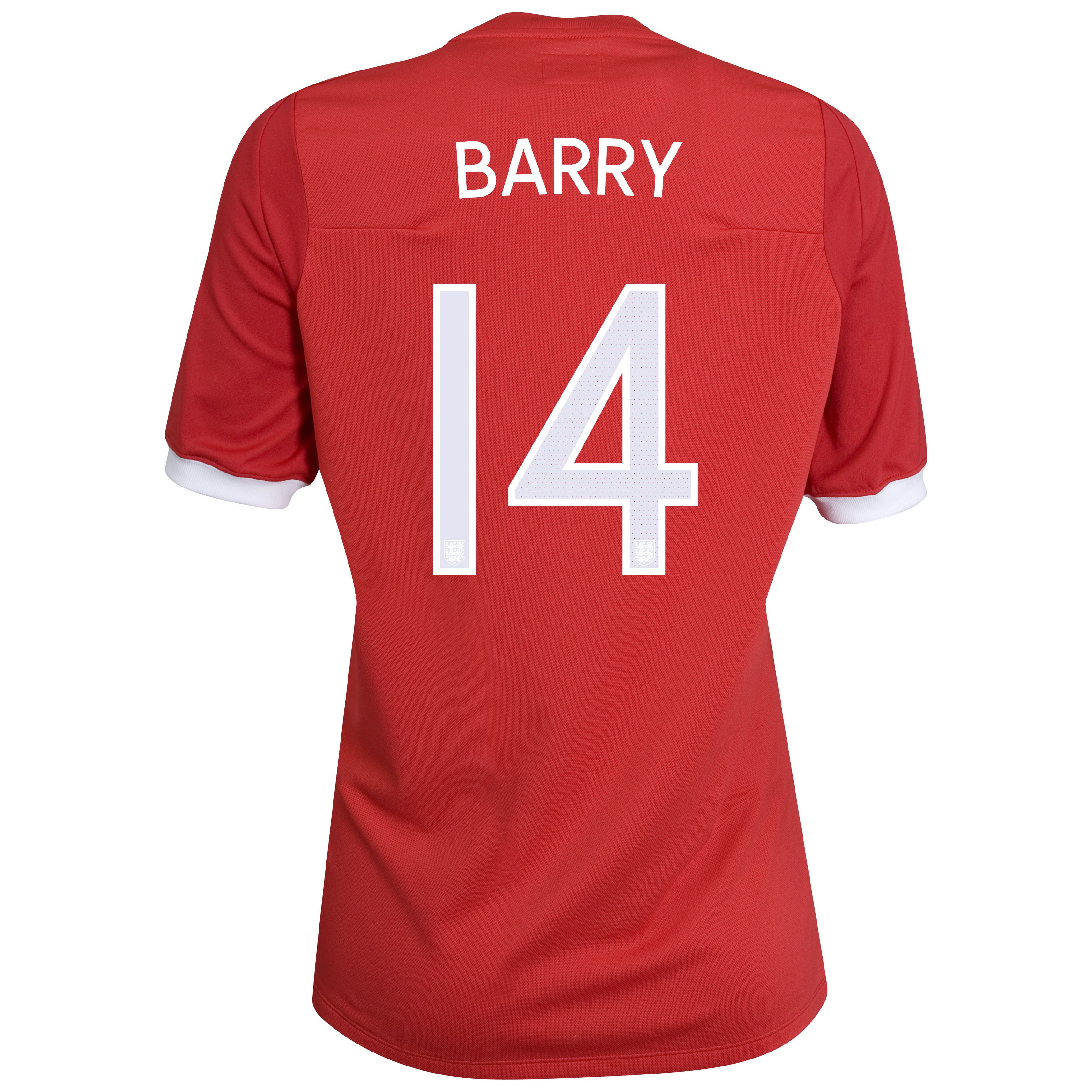 England Away Shirt 2010/12 with Barry 14 printing - Womens