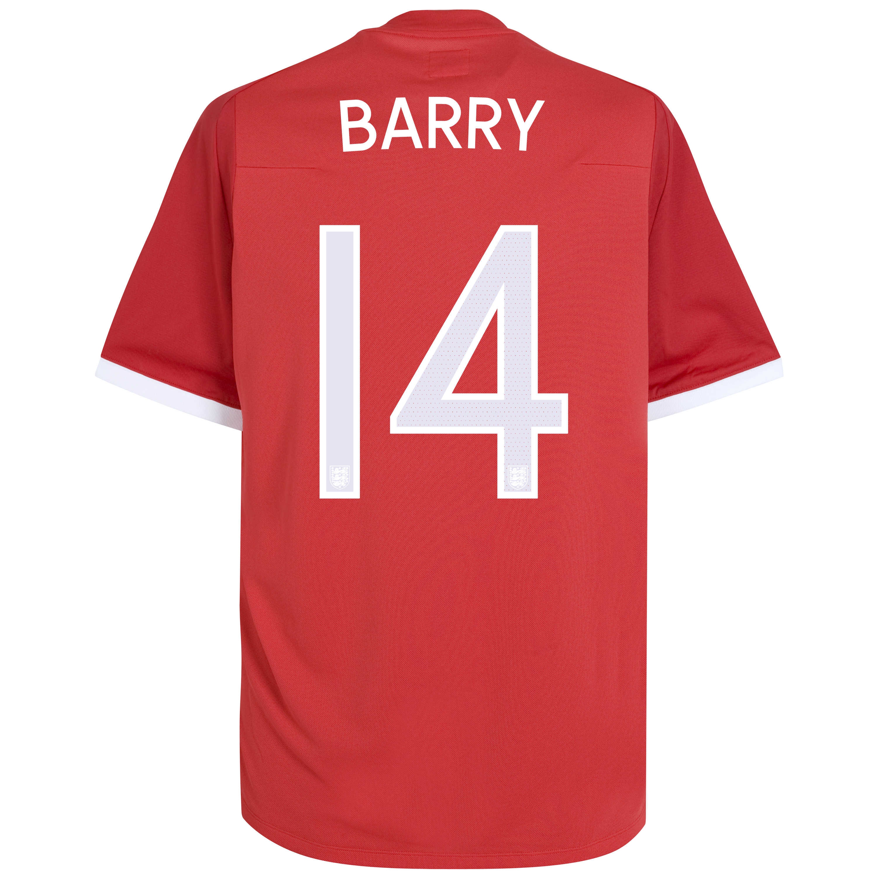 England Away Shirt 2010 with Barry 14 printing Kids