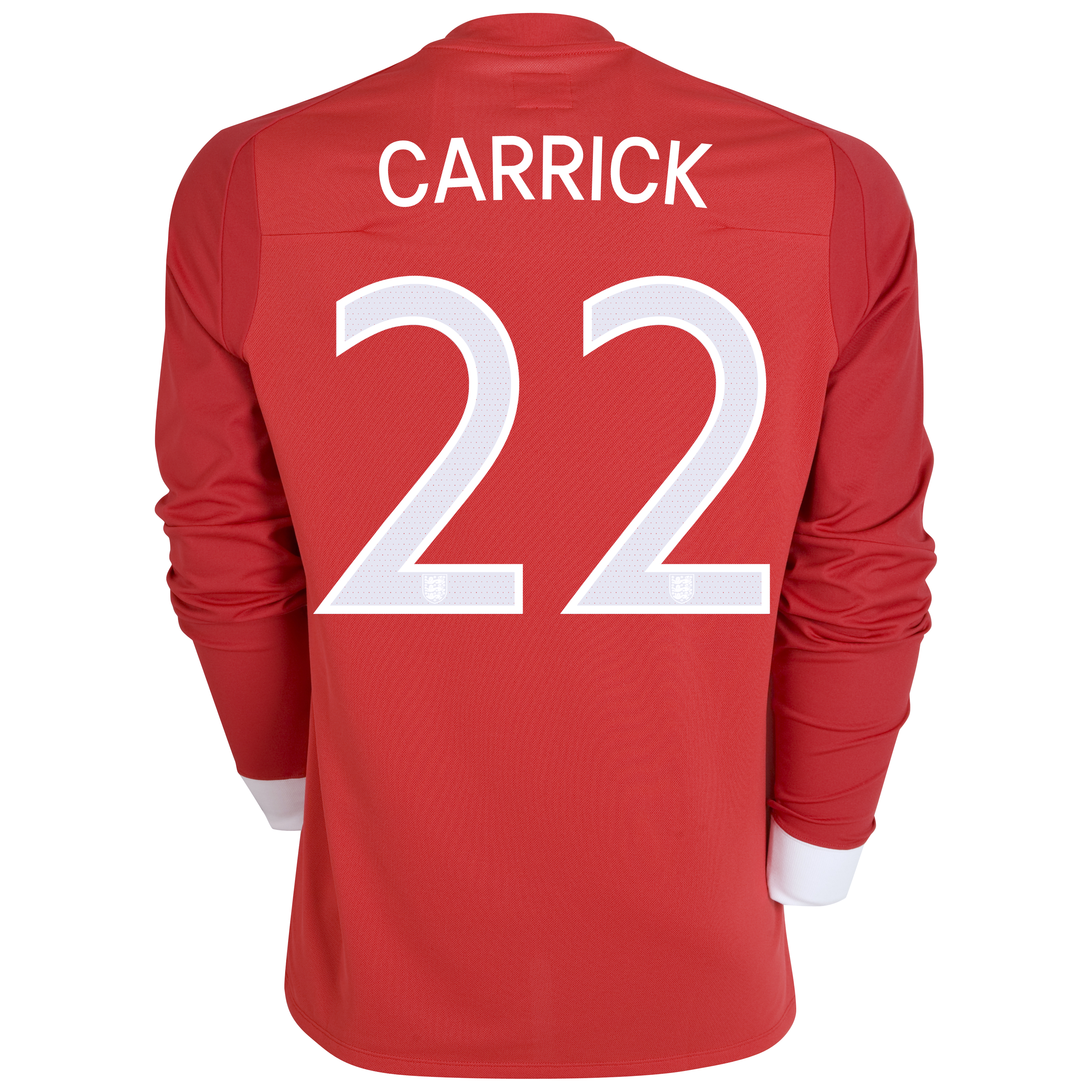England Away Shirt 2010/12 with Carrick 22 printing - Long Sleeved - Kids England Away Shirt 2010/12 with Carrick 22 printing - Long Sleeved - Kids Small Image
