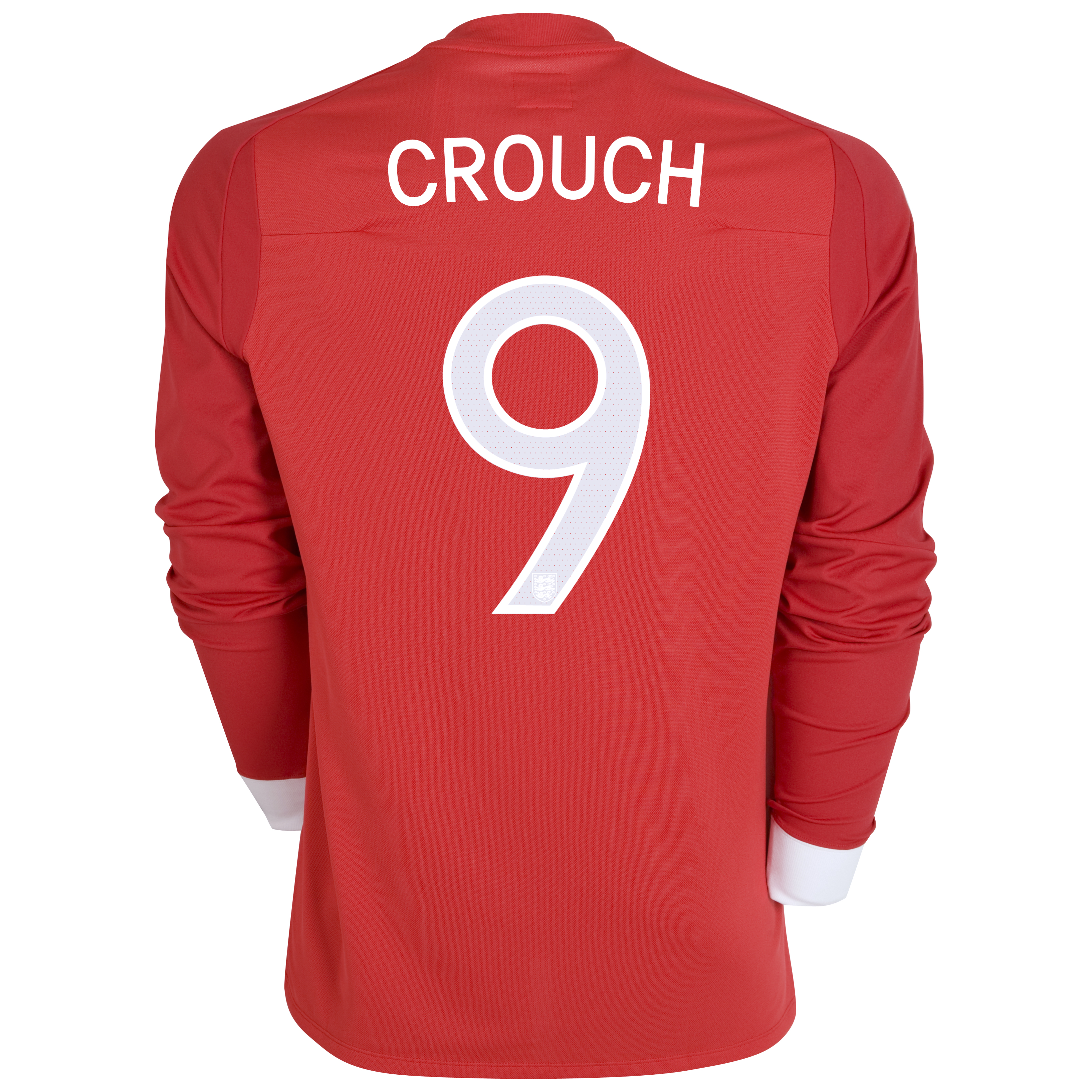 England Away Shirt 2010/12 with Crouch 9 printing - Long Sleeved England Away Shirt 2010/12 with Crouch 9 printing - Long Sleeved Small Image