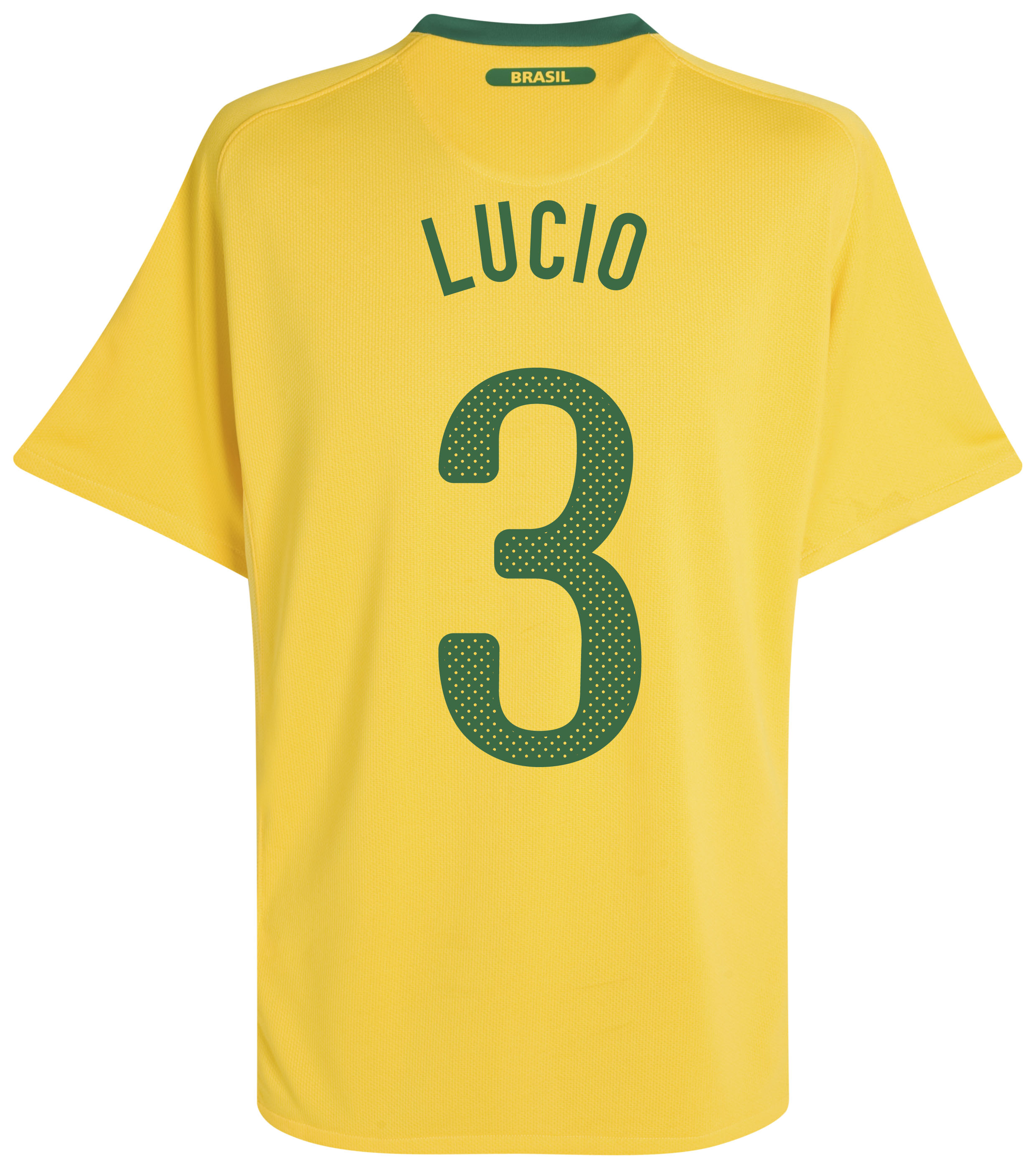 Brazil Home Shirt 2010/12 with Lucio 3 printing
