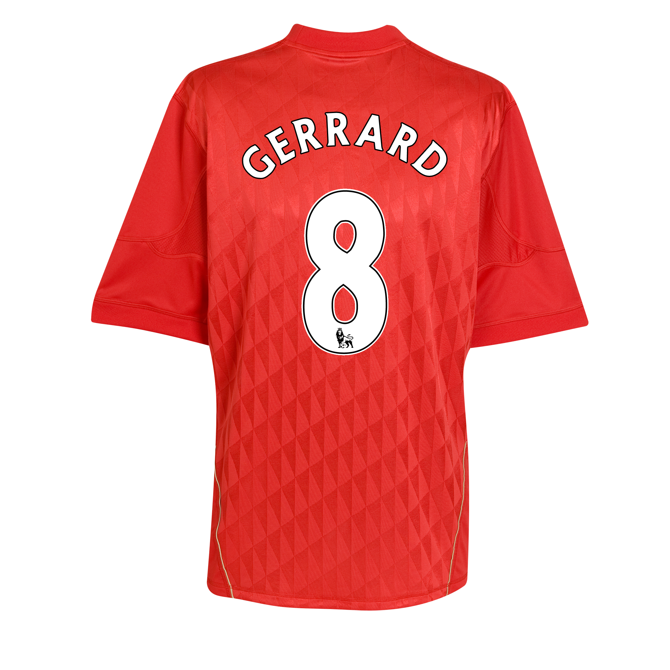 <br>Liverpool Home Shirt 2010/12 with Gerrard 8 printing