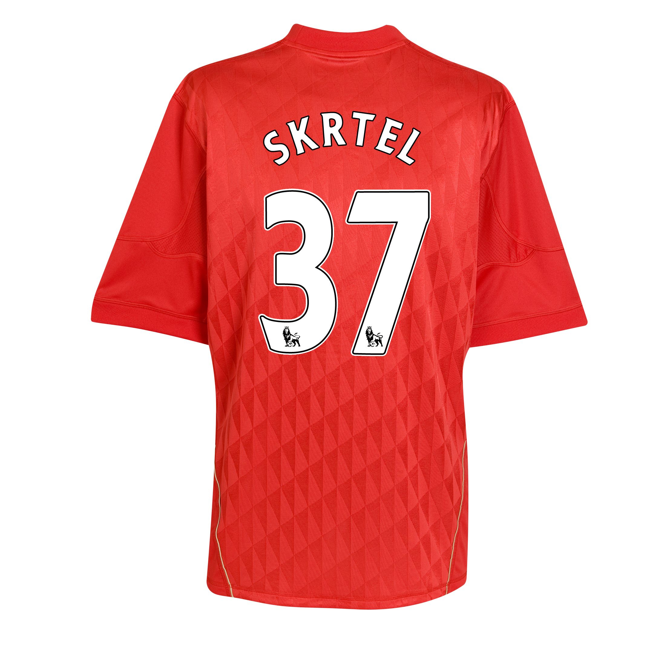 Liverpool Home Shirt 2010/12 with Skrtel 37 printing