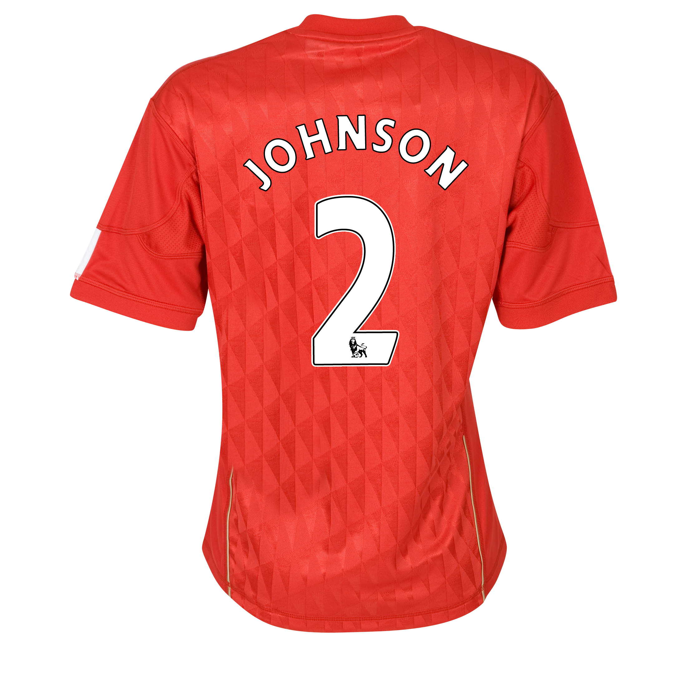 Liverpool Home Shirt 2010/12 with Johnson 2 printing - Womens
