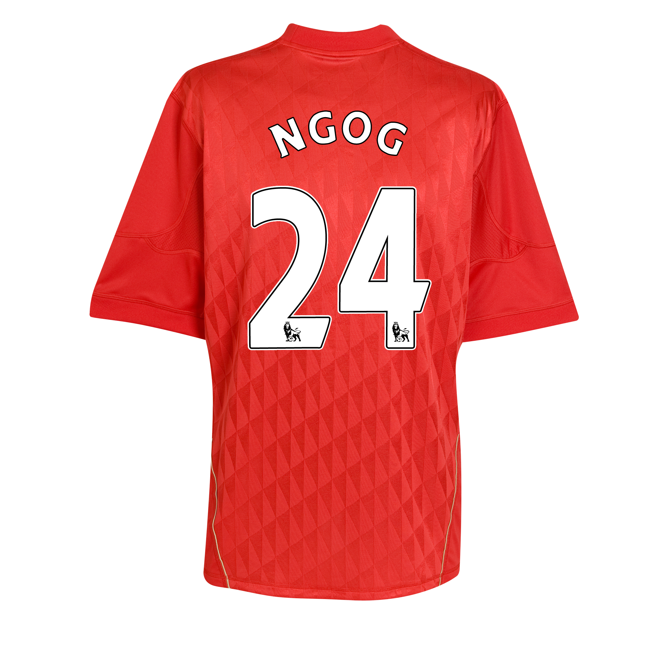 Liverpool Home Shirt 2010/12 with Ngog 24 printing - Kids