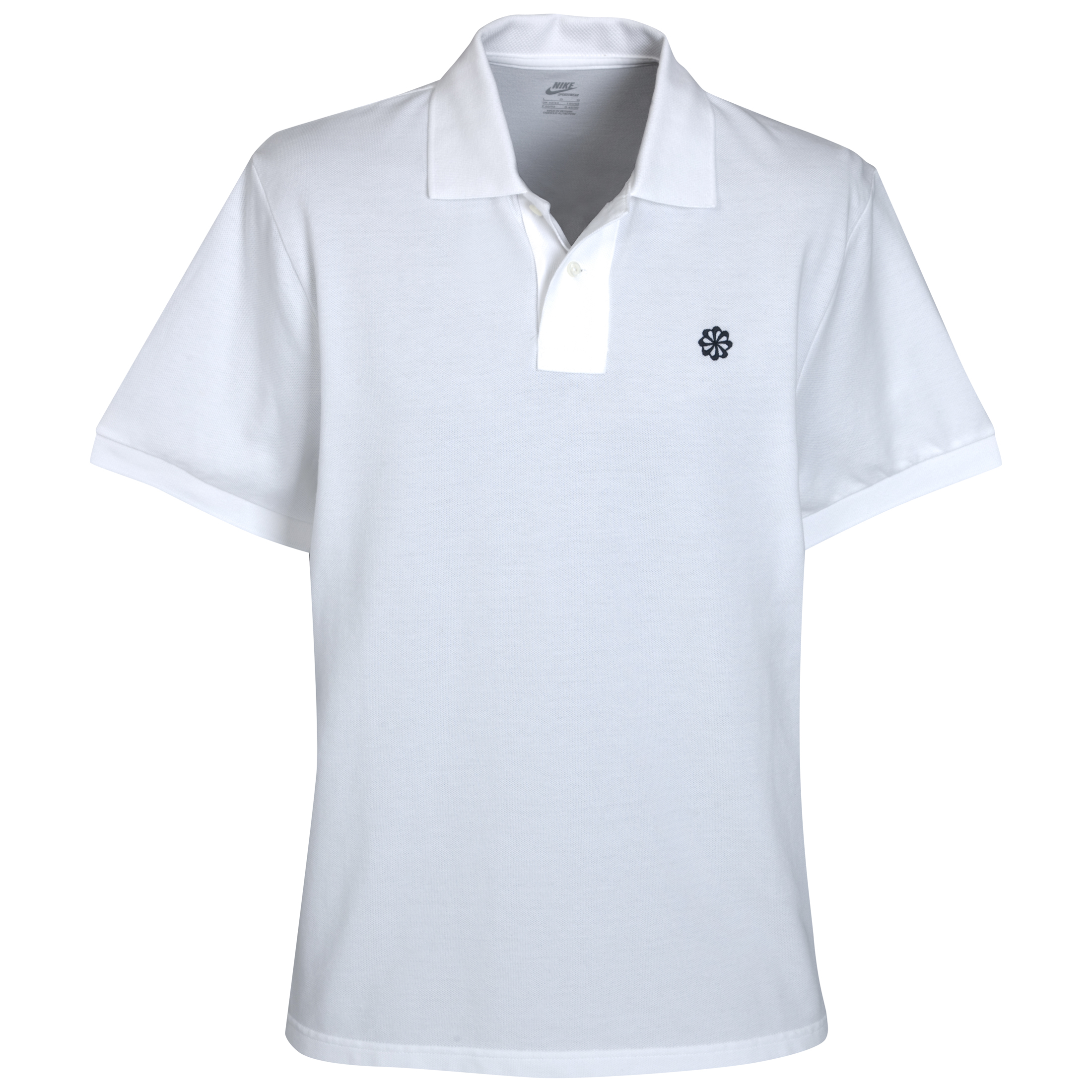 Nike Grand Slam Pique Polo Shirt White~Dark Obsidian