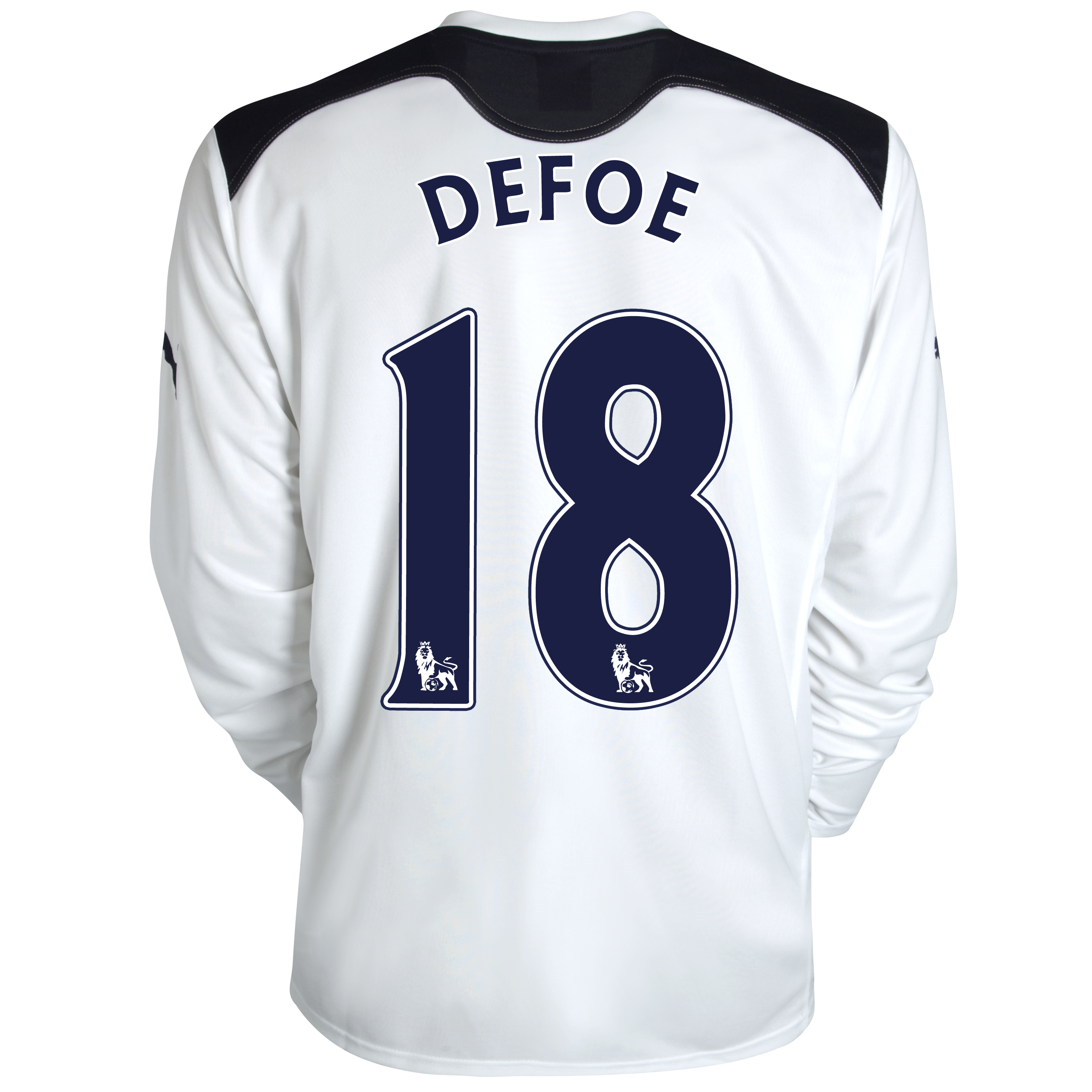 Tottenham Hotspur Home Shirt 2010 11 Long Sleeve With Defoe 18 Printing Kids