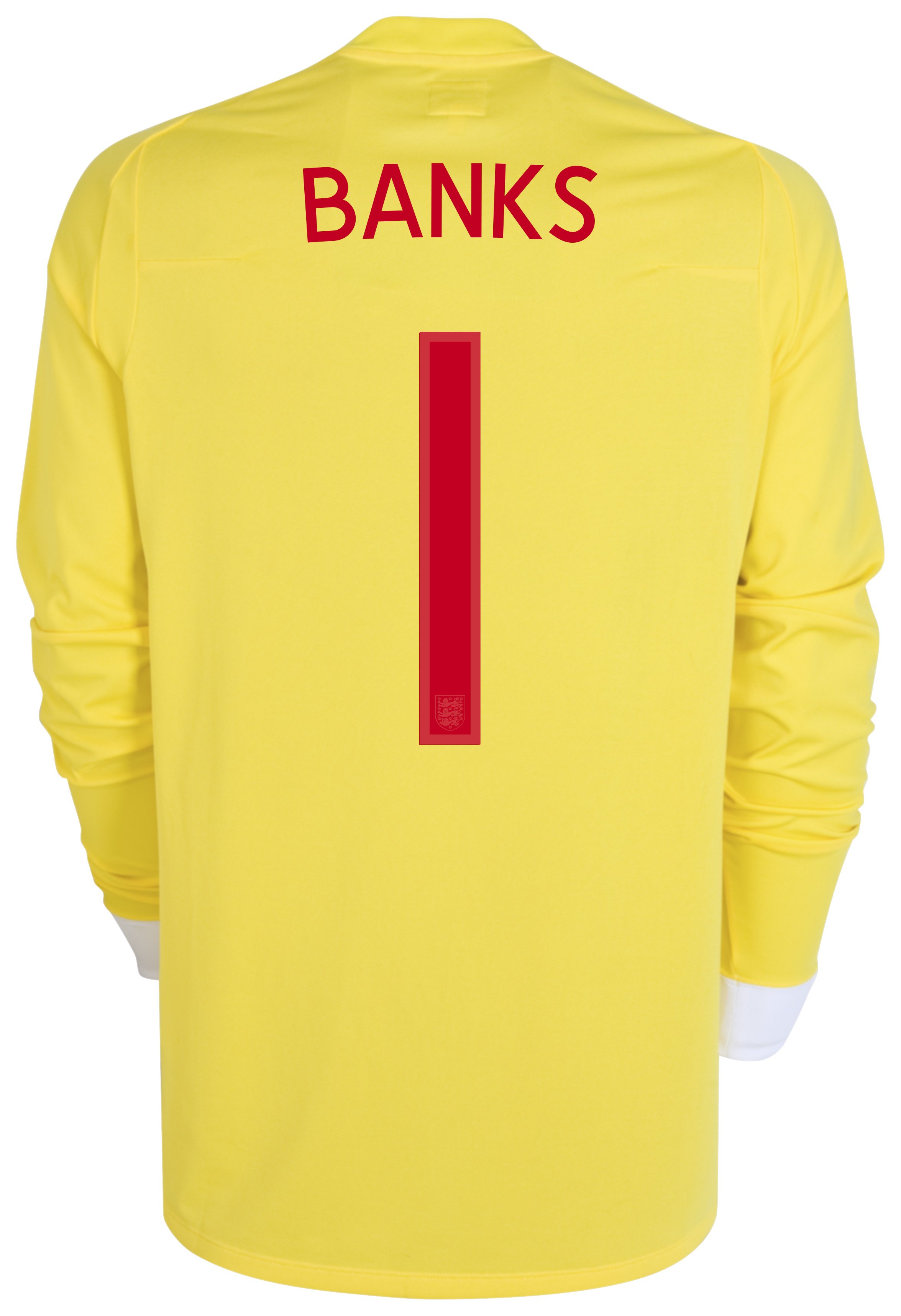 England Away Goalkeeper Shirt 2010/12 with Banks 1 printing - Long Sleeved - Kids Small Image