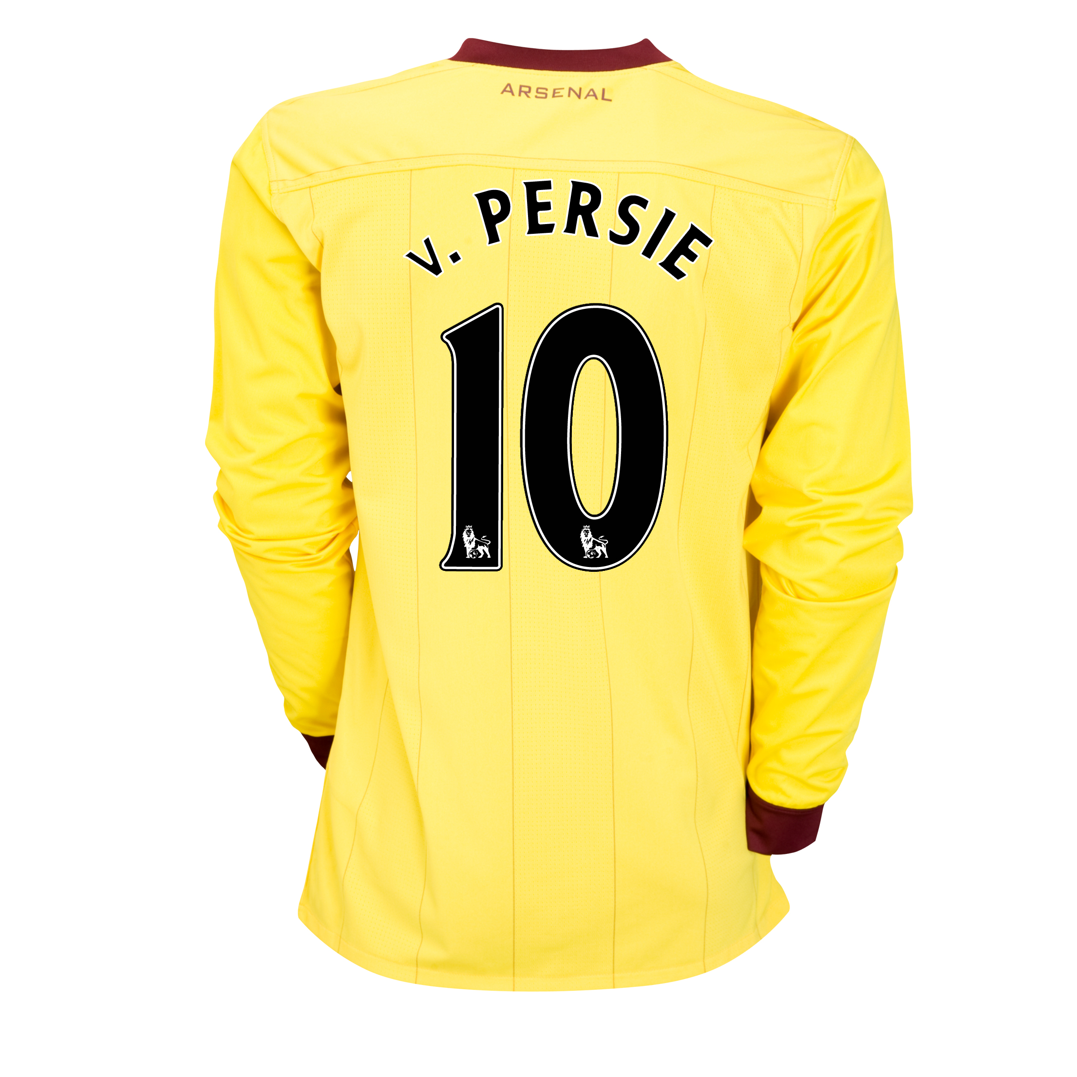 Arsenal Away Shirt 2010~11 with vPersie 10 Printing Long Sleeved Kids