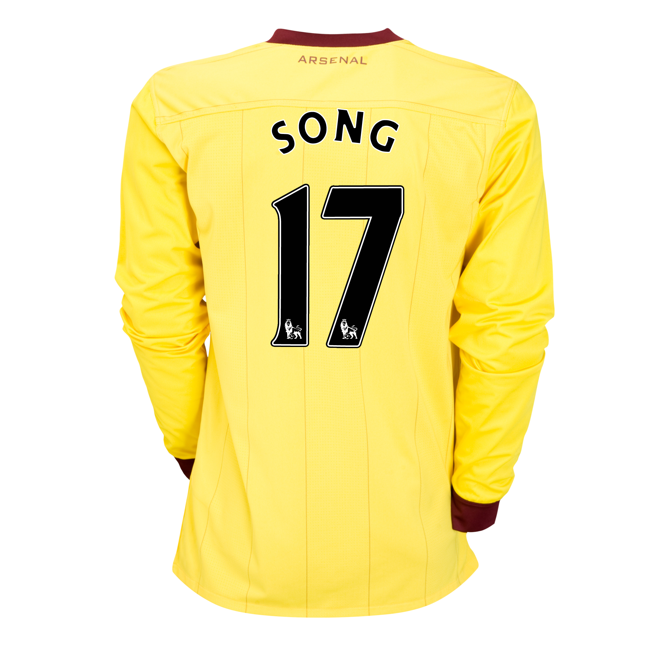 Arsenal Away Shirt 2010 11 With Song 17 Printing Long Sleeved Kids