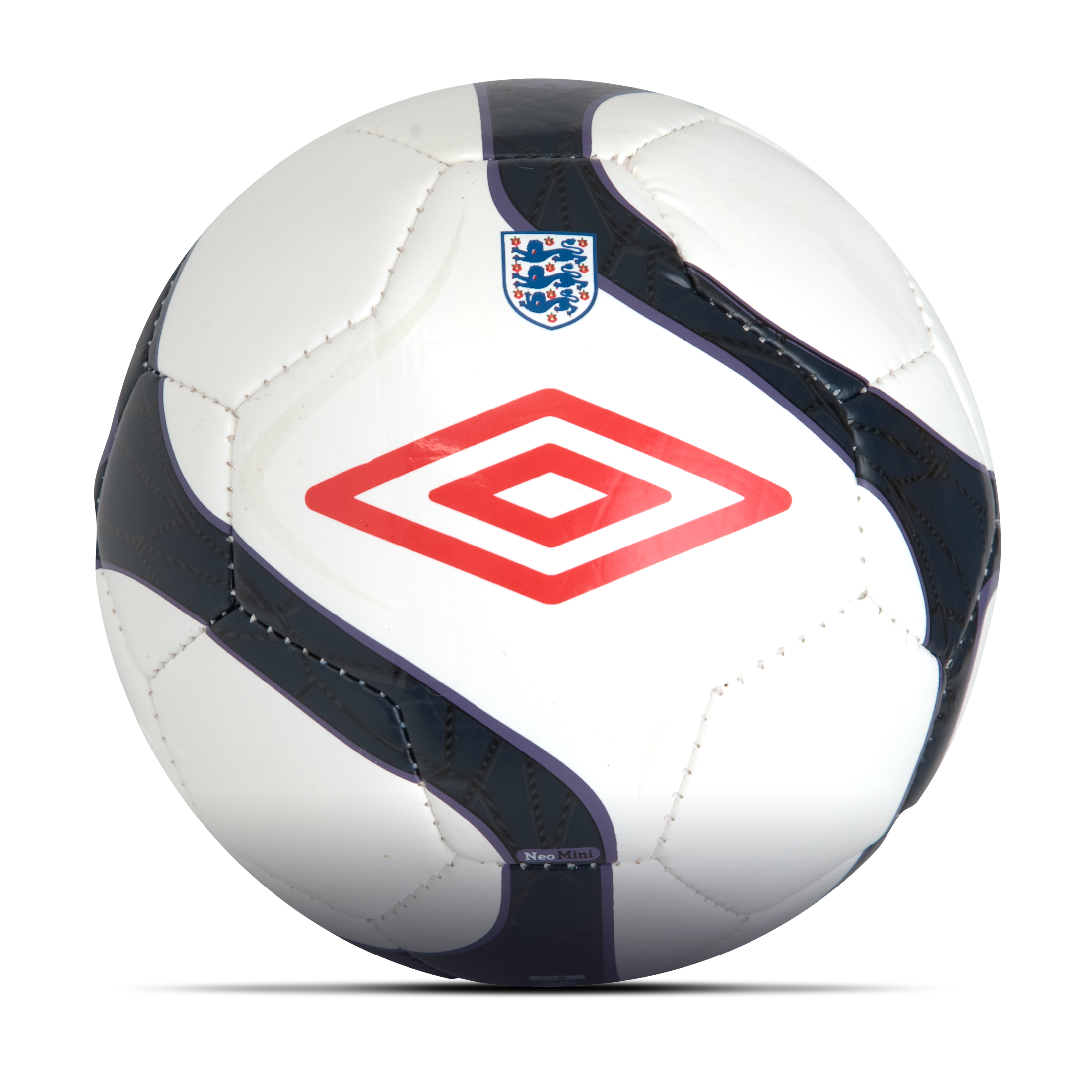 England Neo Mini Football - Size 1 - White-Dark Navy-Blue Indigo-High Risk