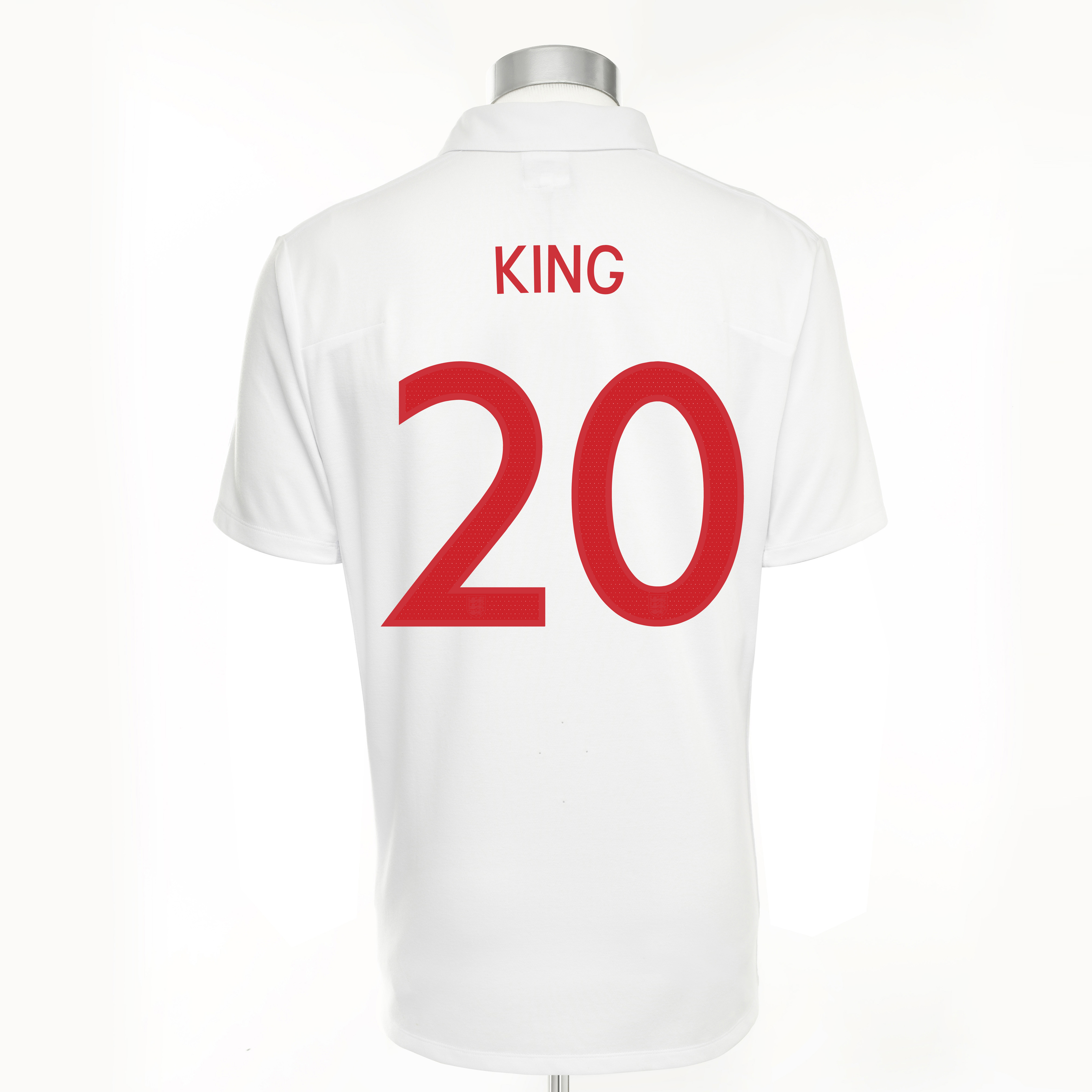 England Home Shirt 2009/10 with King 20 printing - Kids