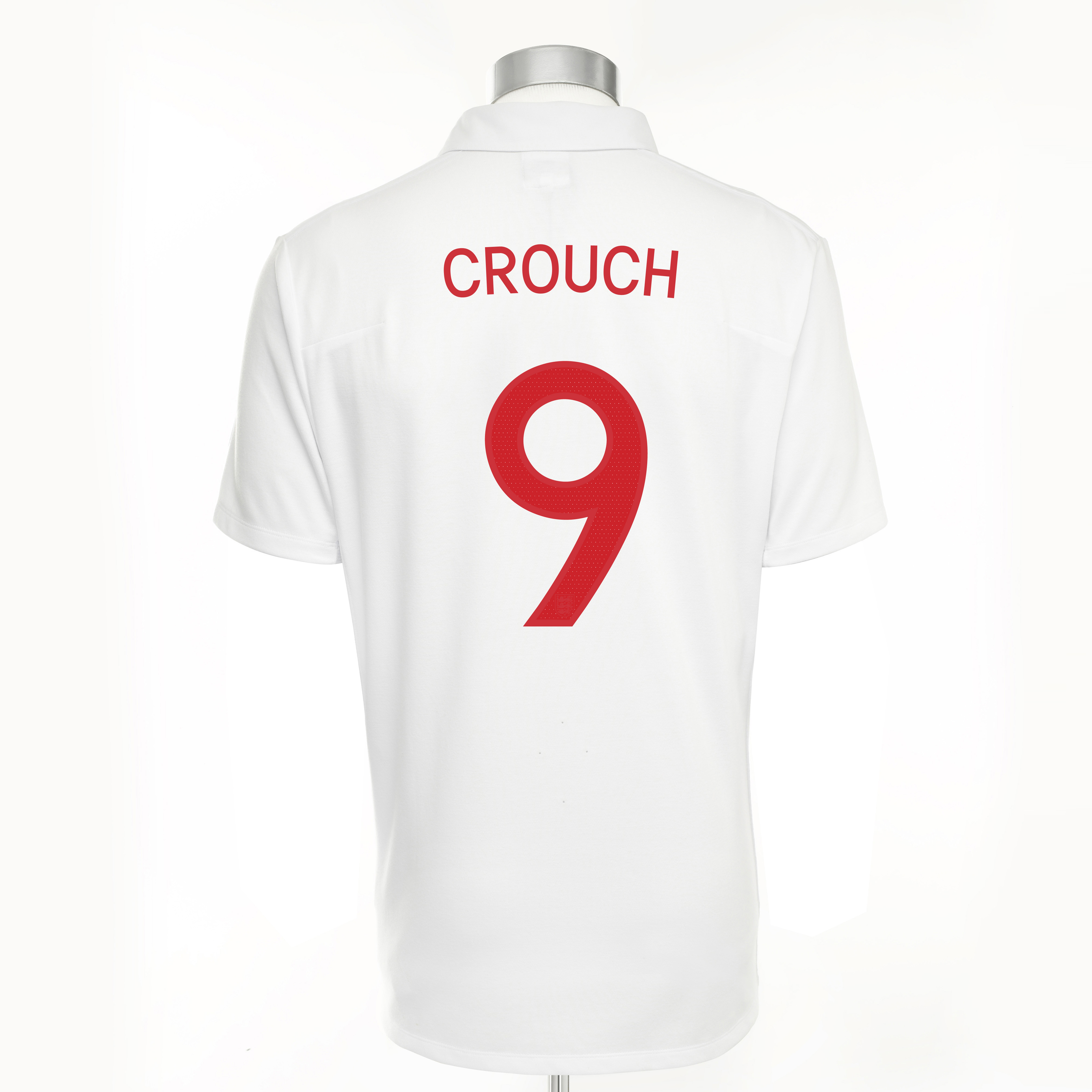 England Home Shirt 2009/10 with Crouch 9 printing - Kids