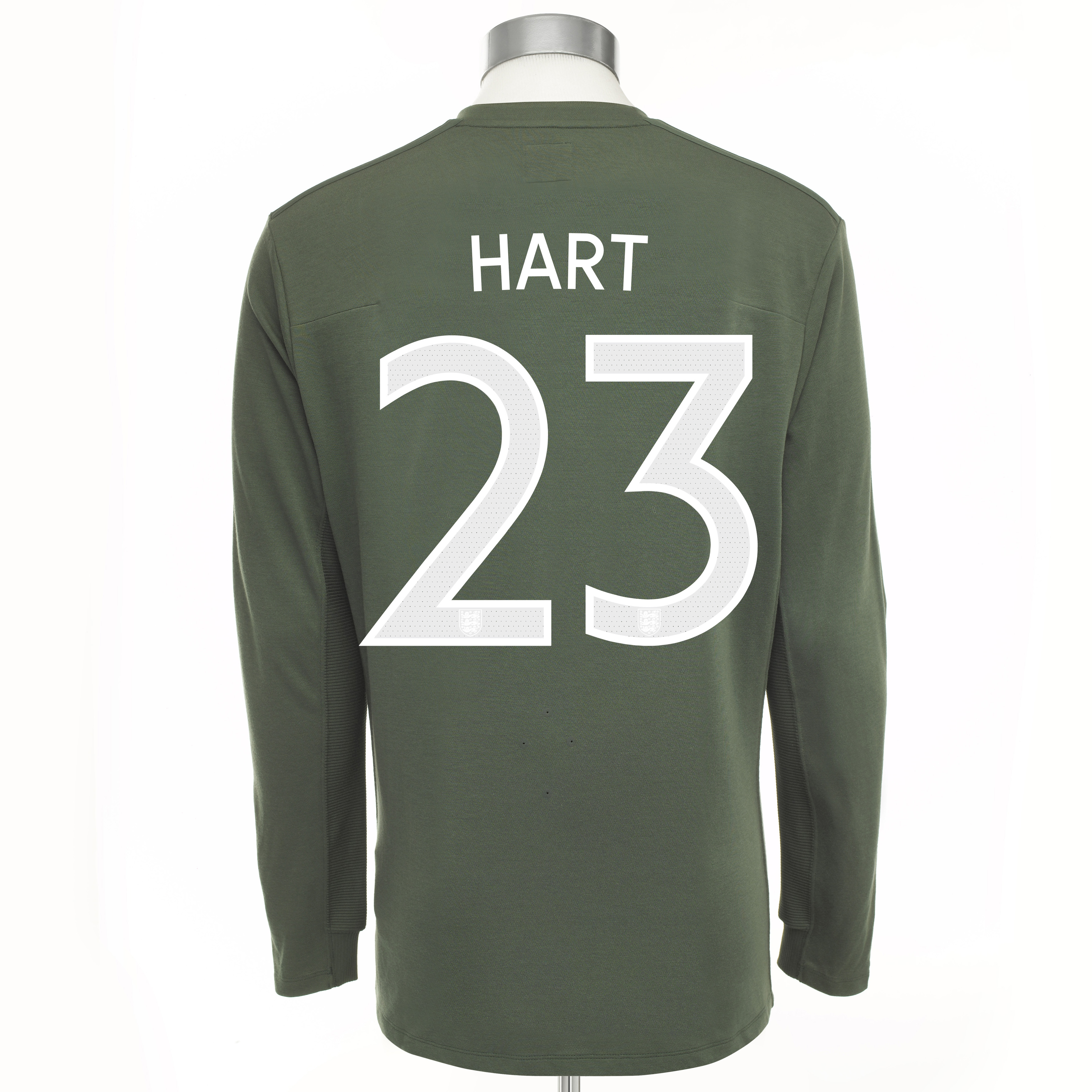 England Home Goalkeeper Shirt 2009/10 with Hart 23 printing - Kids Small Image