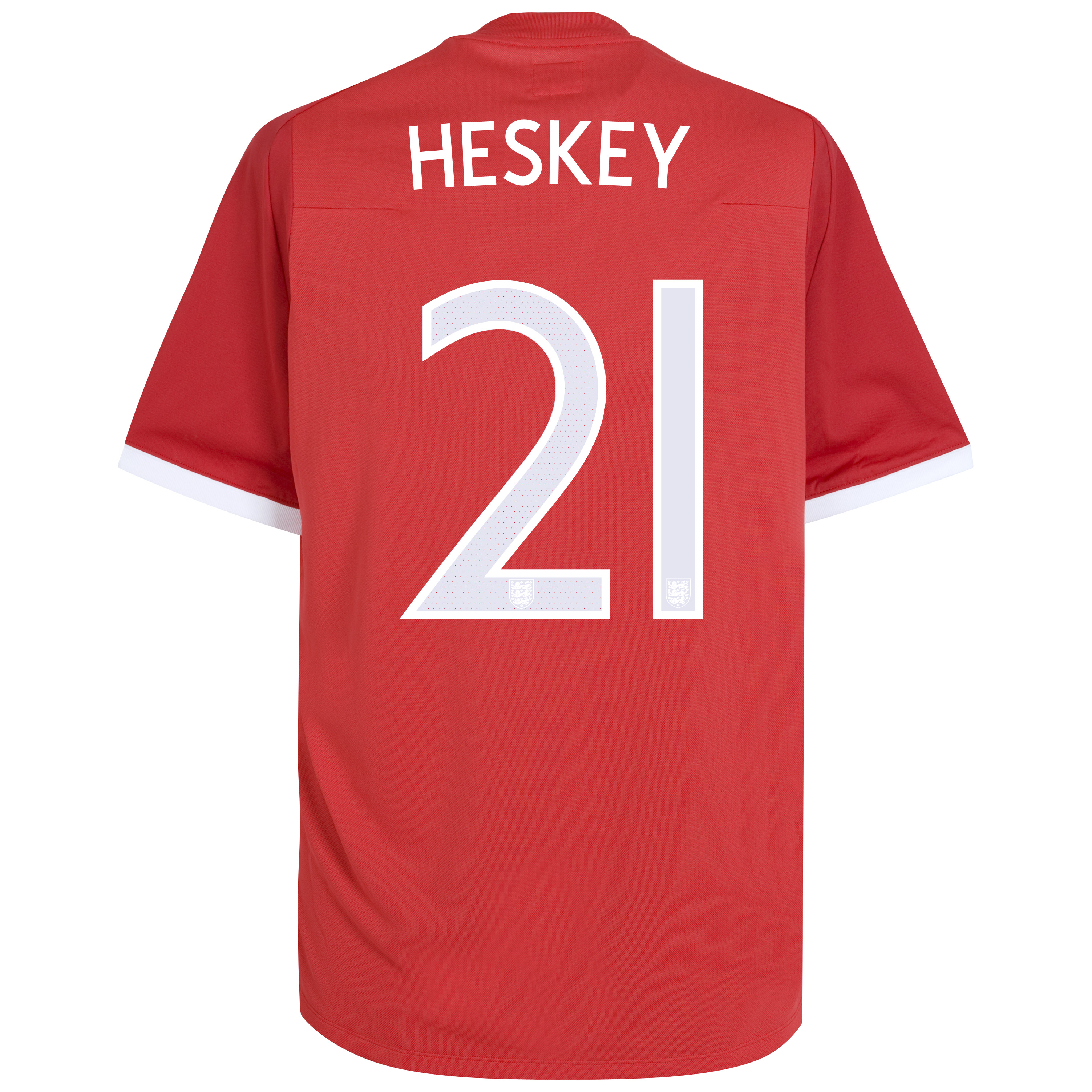 England Away Shirt 2010/12 with Heskey 21 printing