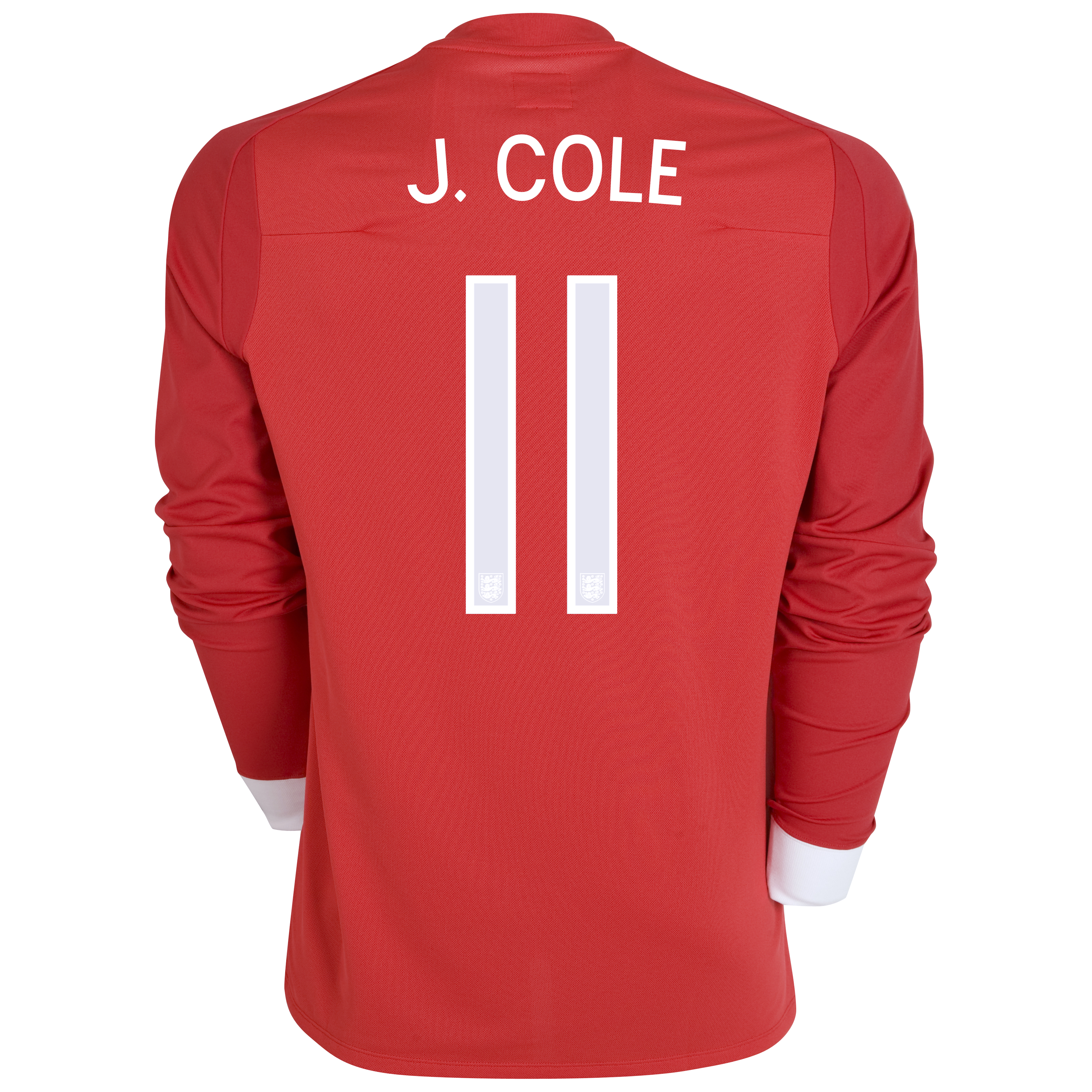 England Away Shirt 2010/12 with J.Cole 11 printing - Long Sleeved - Kids England Away Shirt 2010/12 with J.Cole 11 printing - Long Sleeved - Kids Small Image