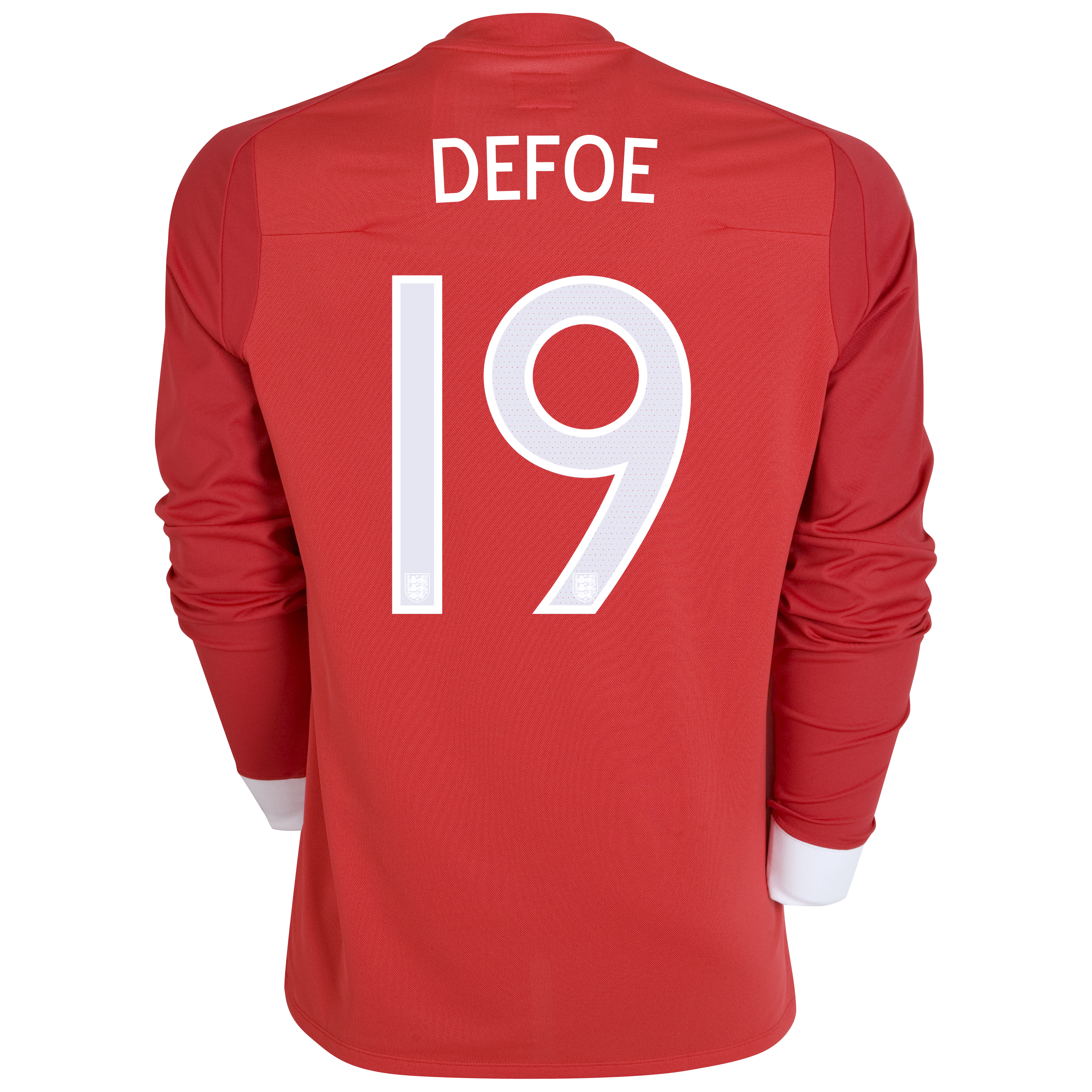England Away Shirt 2010/12 with Defoe 19 printing - Long Sleeved - Kids England Away Shirt 2010/12 with Defoe 19 printing - Long Sleeved - Kids Small Image