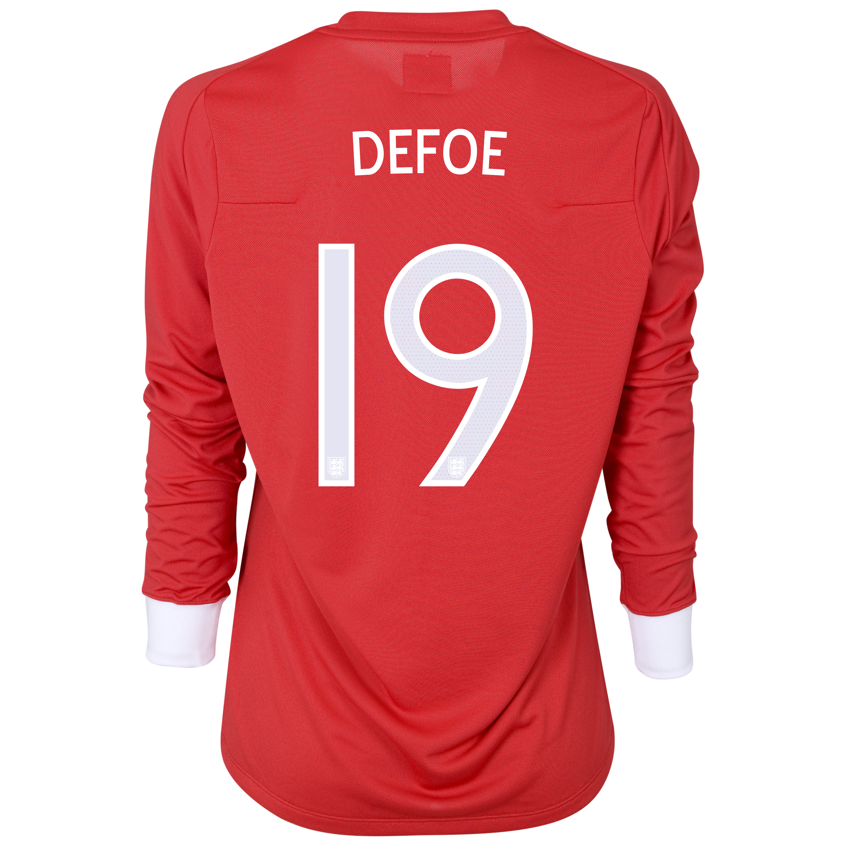 England Away Shirt 2010/12 with Defoe 19 printing - L/S - Womens