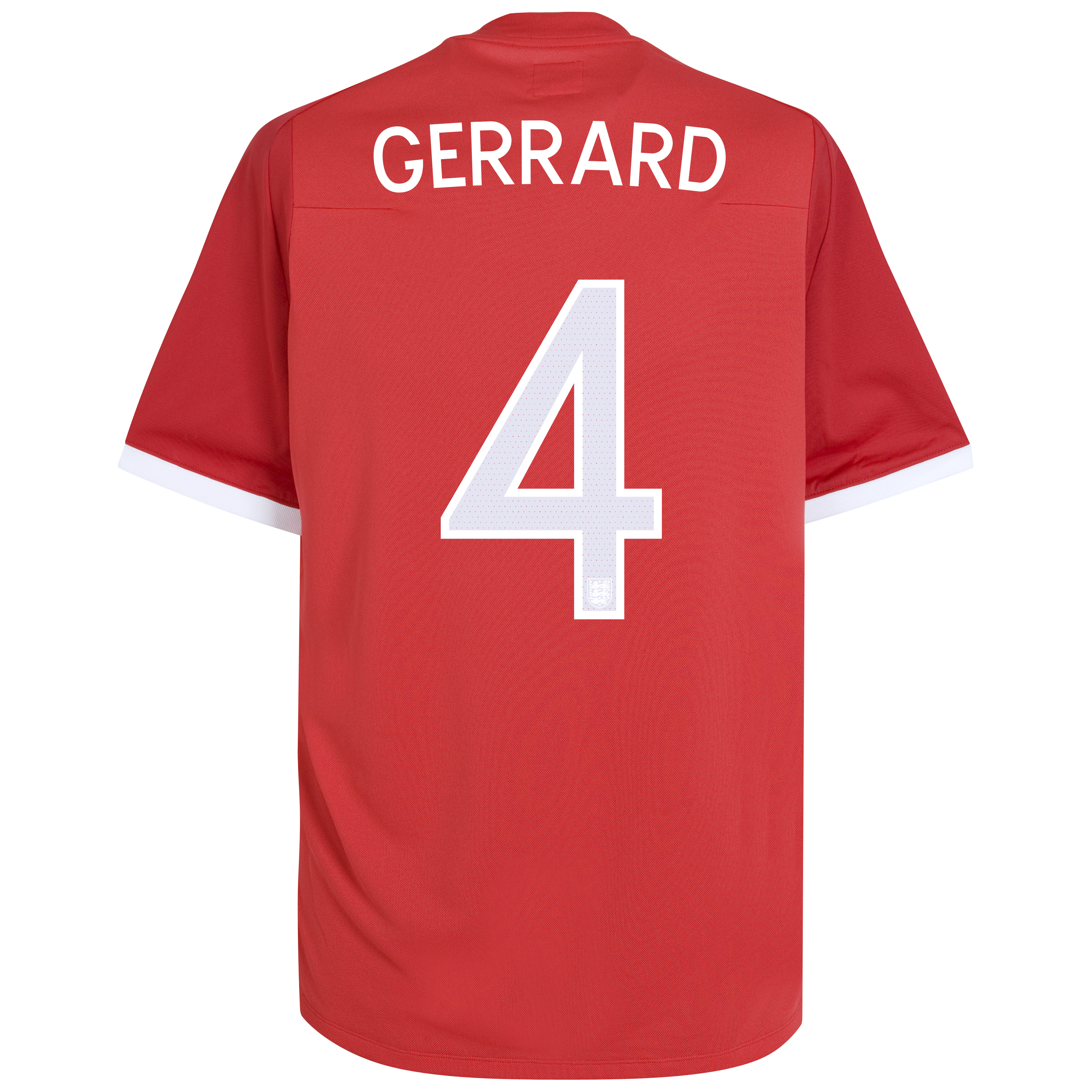 England Away Shirt 2010/12 L E Insignia with Gerrard 4 Printing Small Image