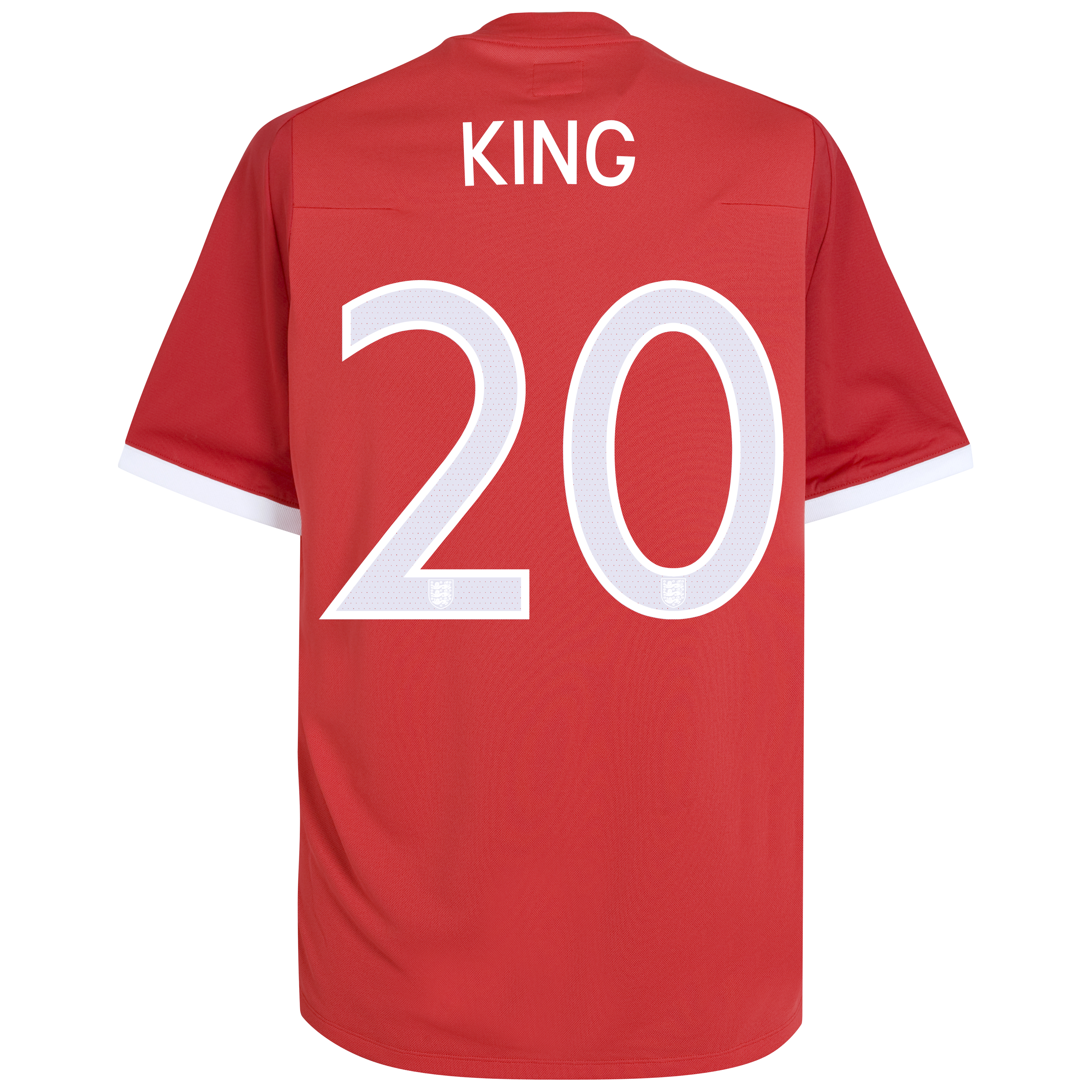England Away Shirt 2010/12 L.E Insignia with King 20 Printing - Kids England Away Shirt 2010/12 L.E Insignia with King 20 Printing - Kids Small Image