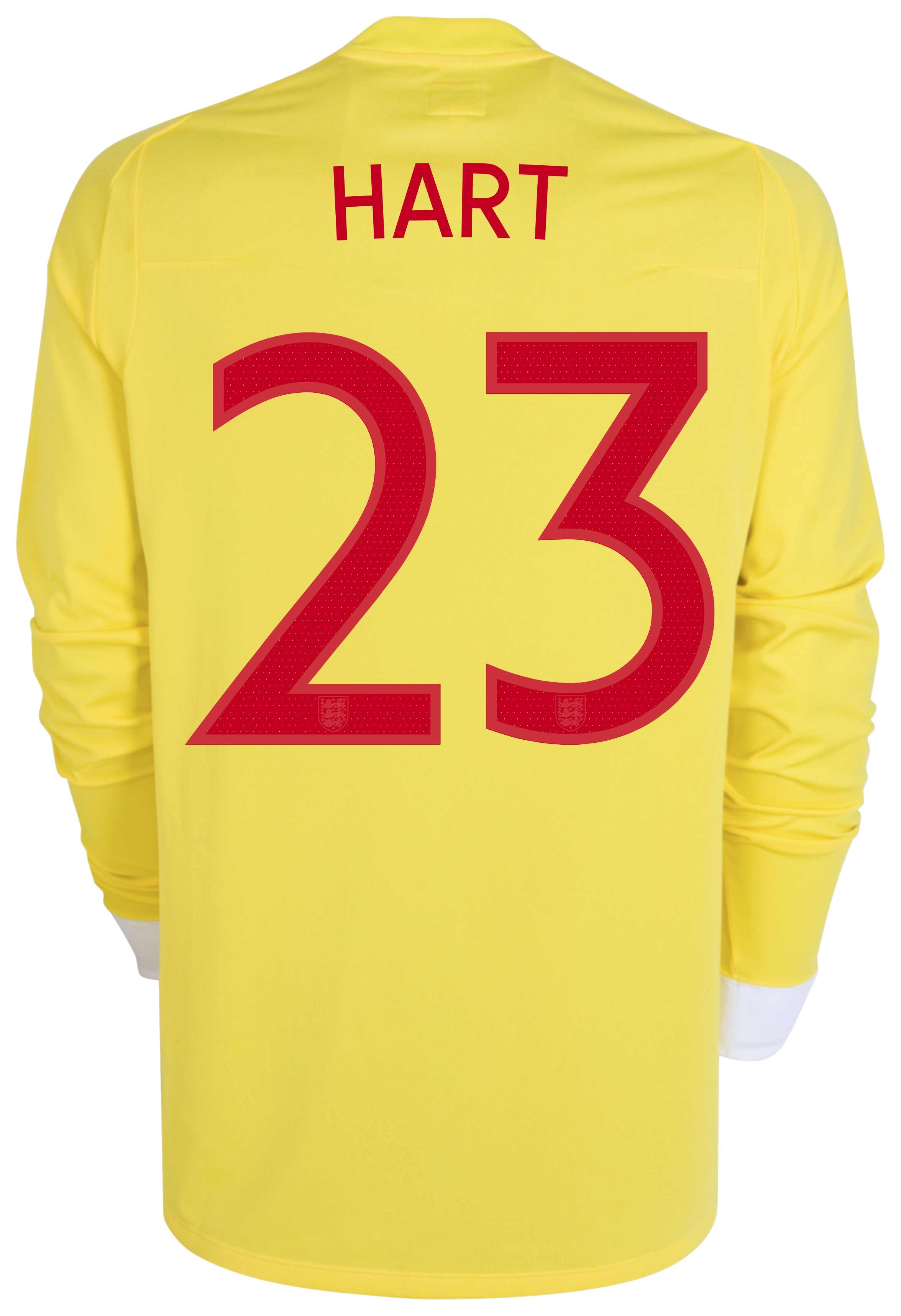 England Away Goalkeeper Shirt 2010 with Hart 23 printing  Long Sleeved