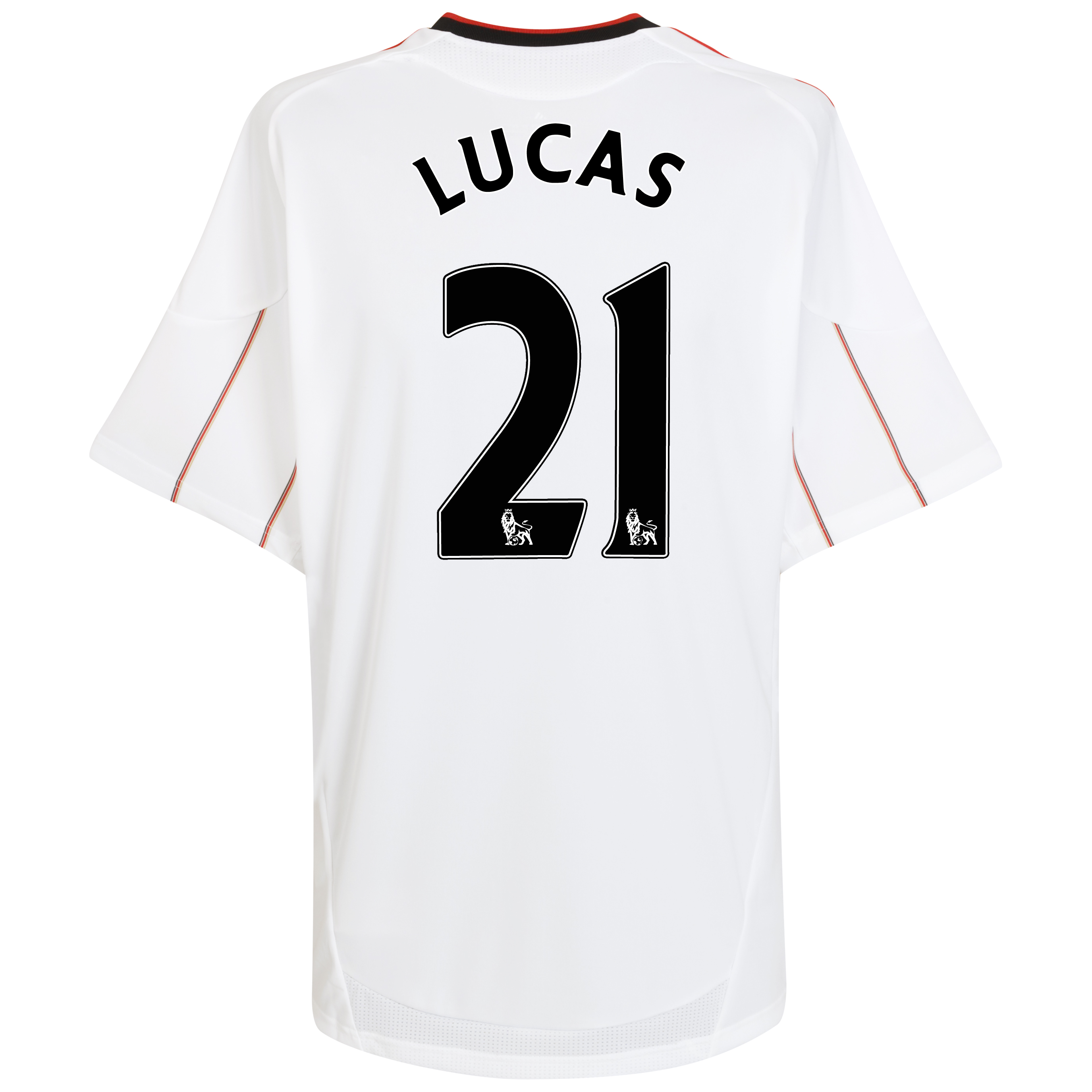 Liverpool Away Shirt 2010/11 with Lucas 21 printing - Kids.
 