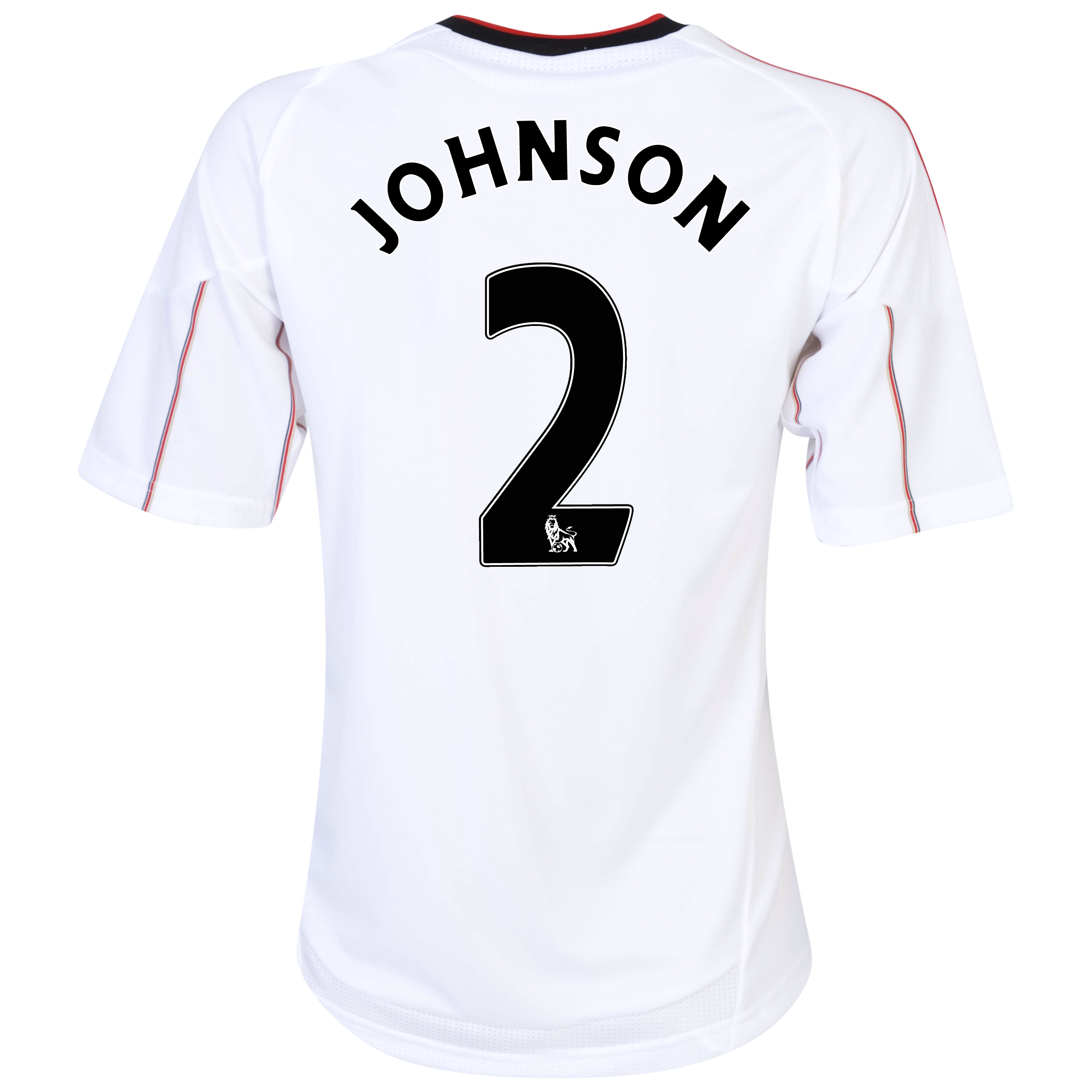 Liverpool Away Shirt 2010/11 with Johnson 2 printing - Womens