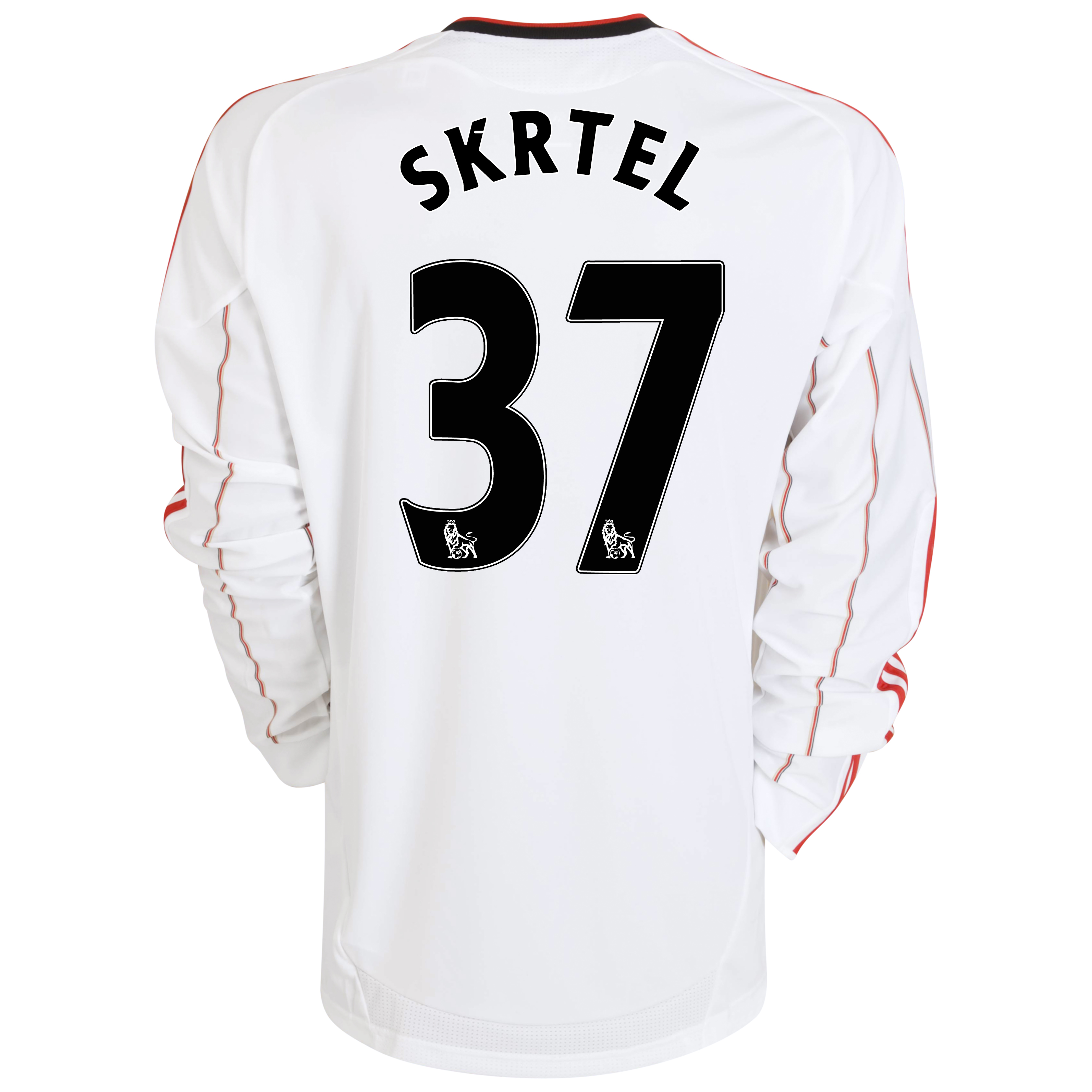 Liverpool Away Shirt 2010/11 with Skrtel 37 printing - Long Sleeved